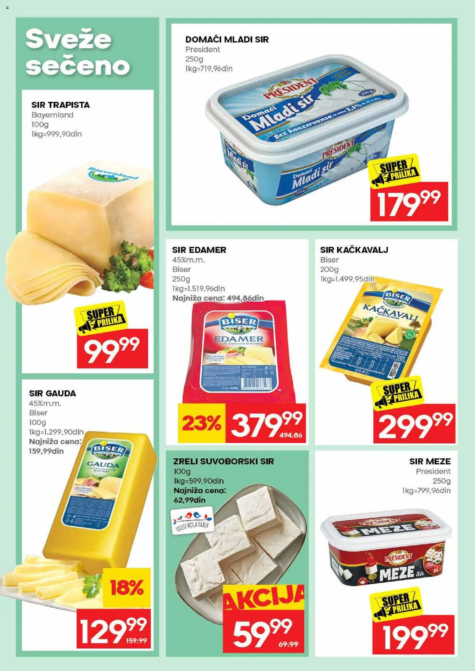 Roda katalog - važi od 06.08.2026 | Strana: 14 | Proizvode: So, Edamer, Sir, Kačkavalj