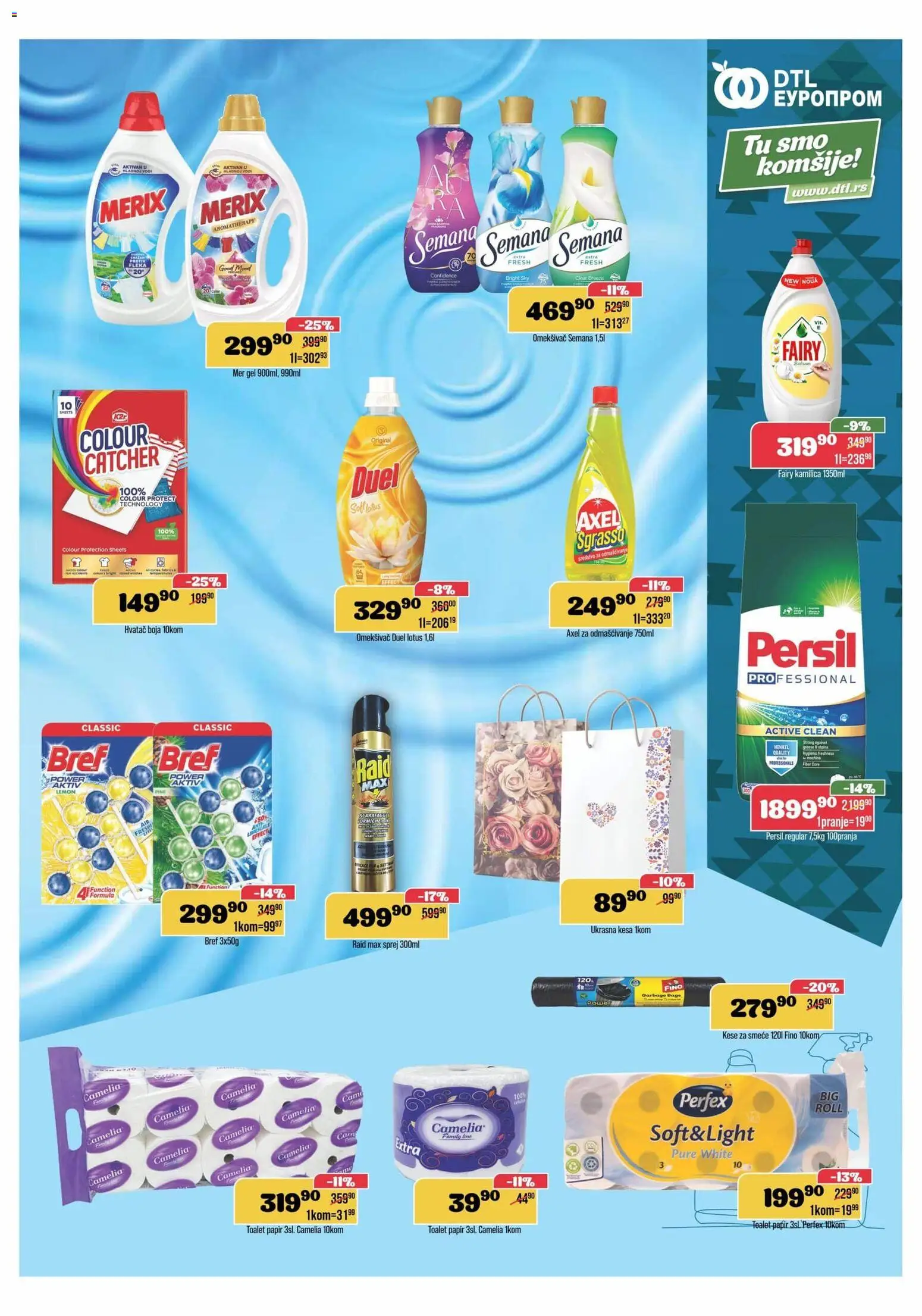 Europrom katalog - važi od 06.05.2026 | Strana: 11 | Proizvode: Bref, Toalet papir, Persil