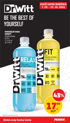 Náhled letáku MINERÁLNÍ VODA DRWITT různé druhy, MINERÁLNÍ VODA DRWITT různé druhy 0,75 l od 07.10.2026 | Strana: 36