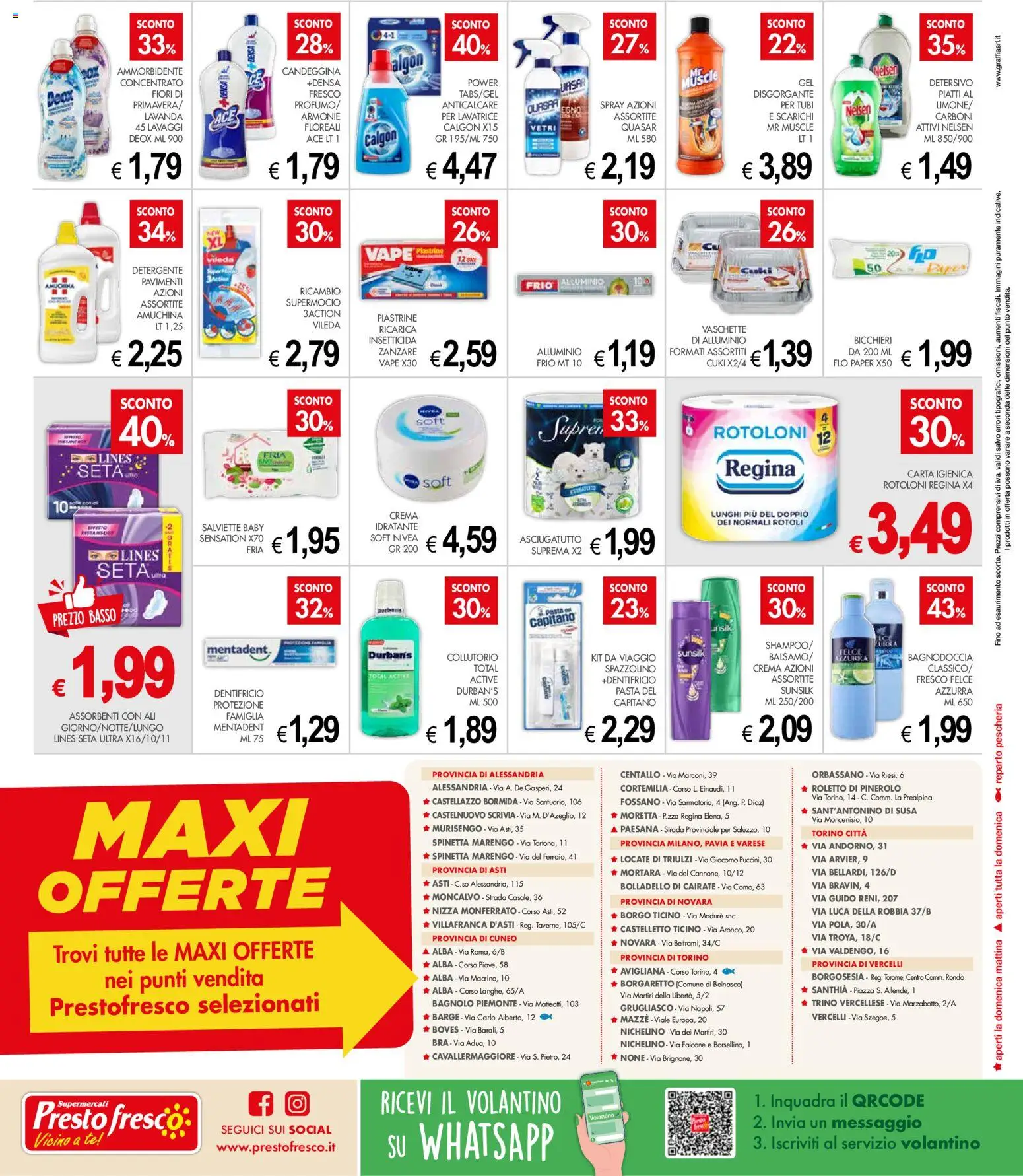Volantino Presto Fresco del 20/07/2026 | Pagina: 2 | Prodotti: Dentifricio, Anticalcare, PC, Asciugatutto