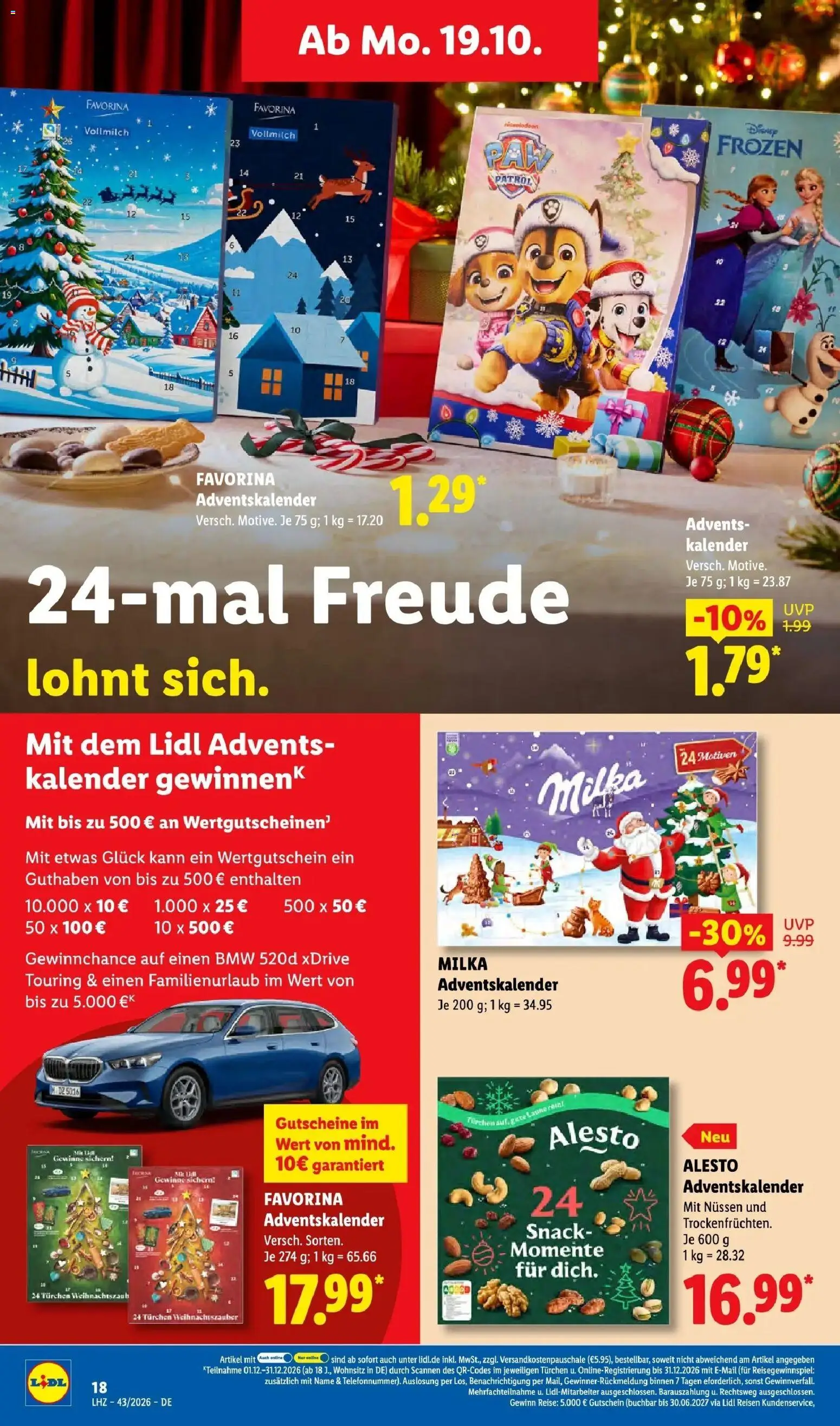 Lidl Prospekt Weikersheim (ab 19.10.2026) zum Blättern » Angebote | Seite: 30 | Produkte: Milka
