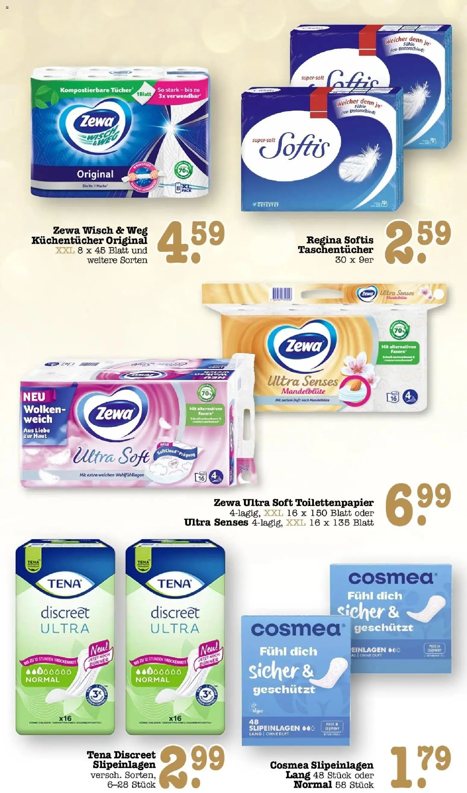 E center Prospekt Karlsruhe (ab 21.09.2026) zum Blättern | Seite: 56 | Produkte: Taschentücher, Duft, Zewa, Toilettenpapier