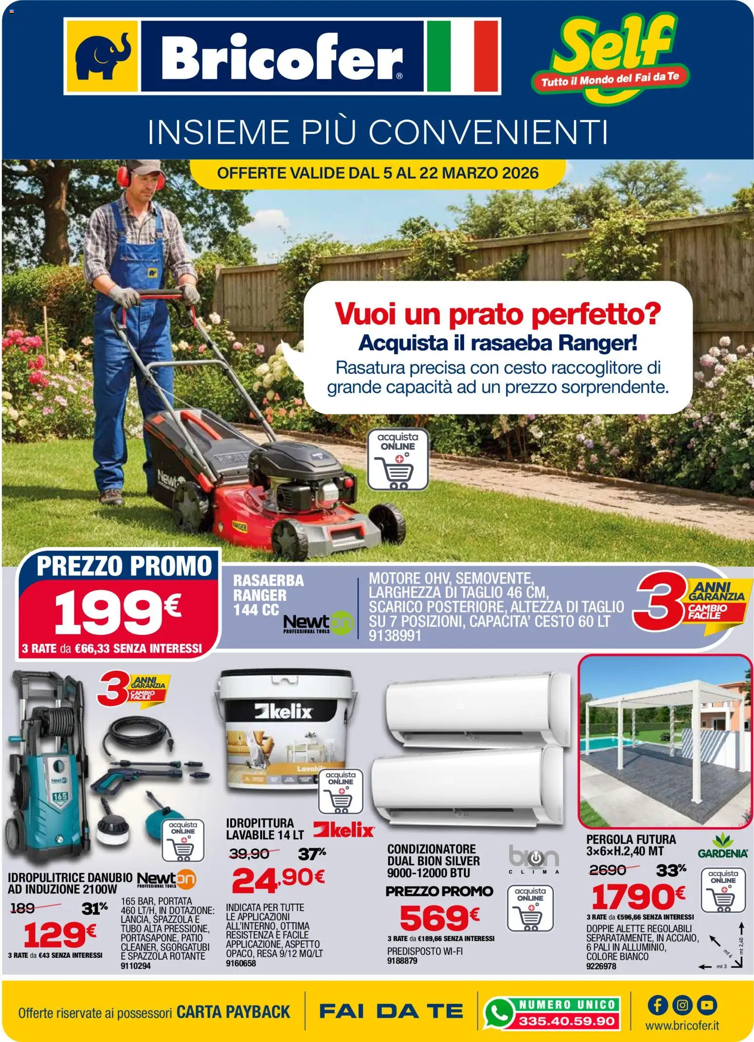Volantino Self del 05.03.2026 | Pagina: 1 | Prodotti: Spazzola, Tubo, Idropulitrice, Condizionatore
