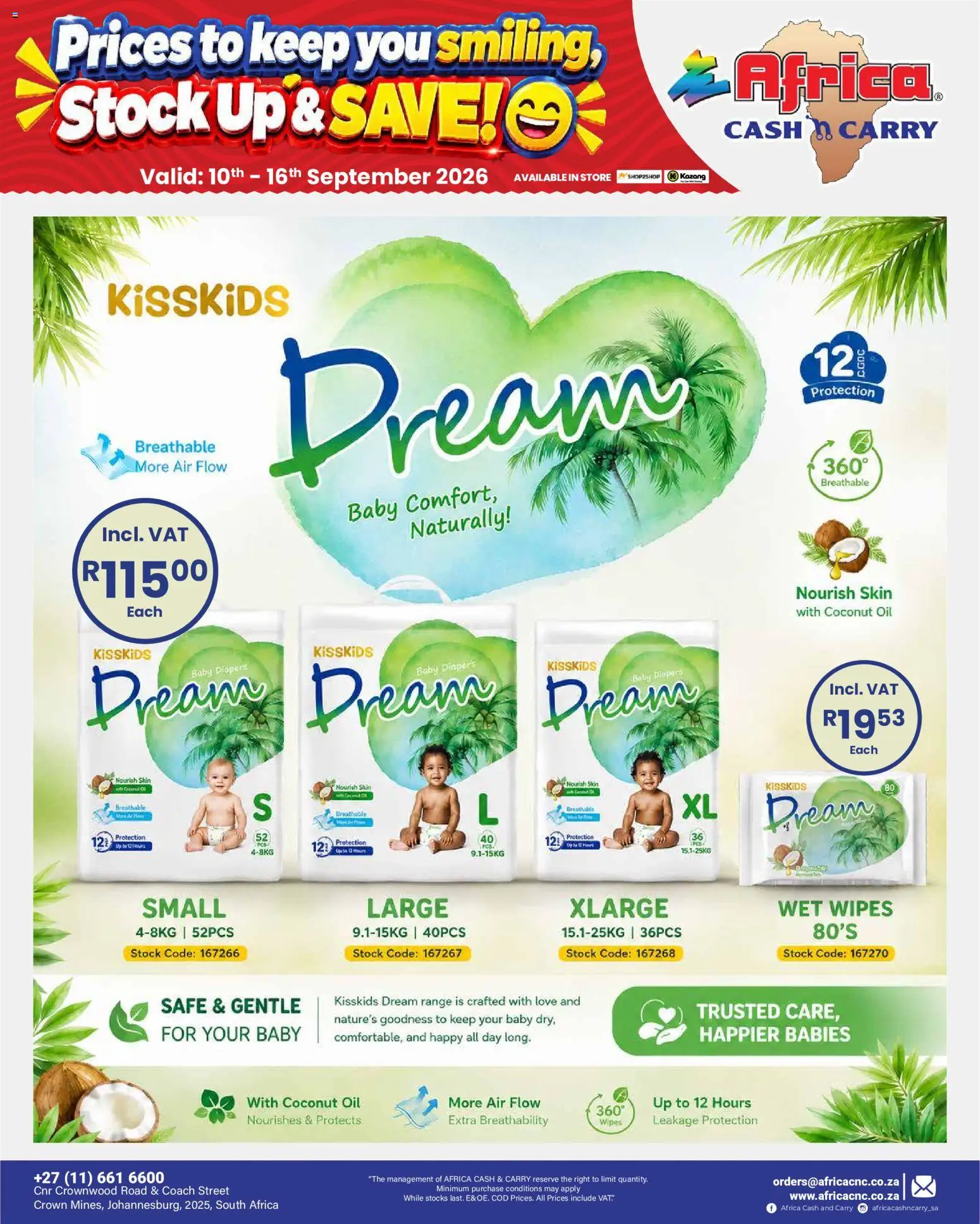 New Africa Cash & Carry catalogue – valid from 10/09/2026 | Page: 11 | Products: Oil, Stock, Coconut oil