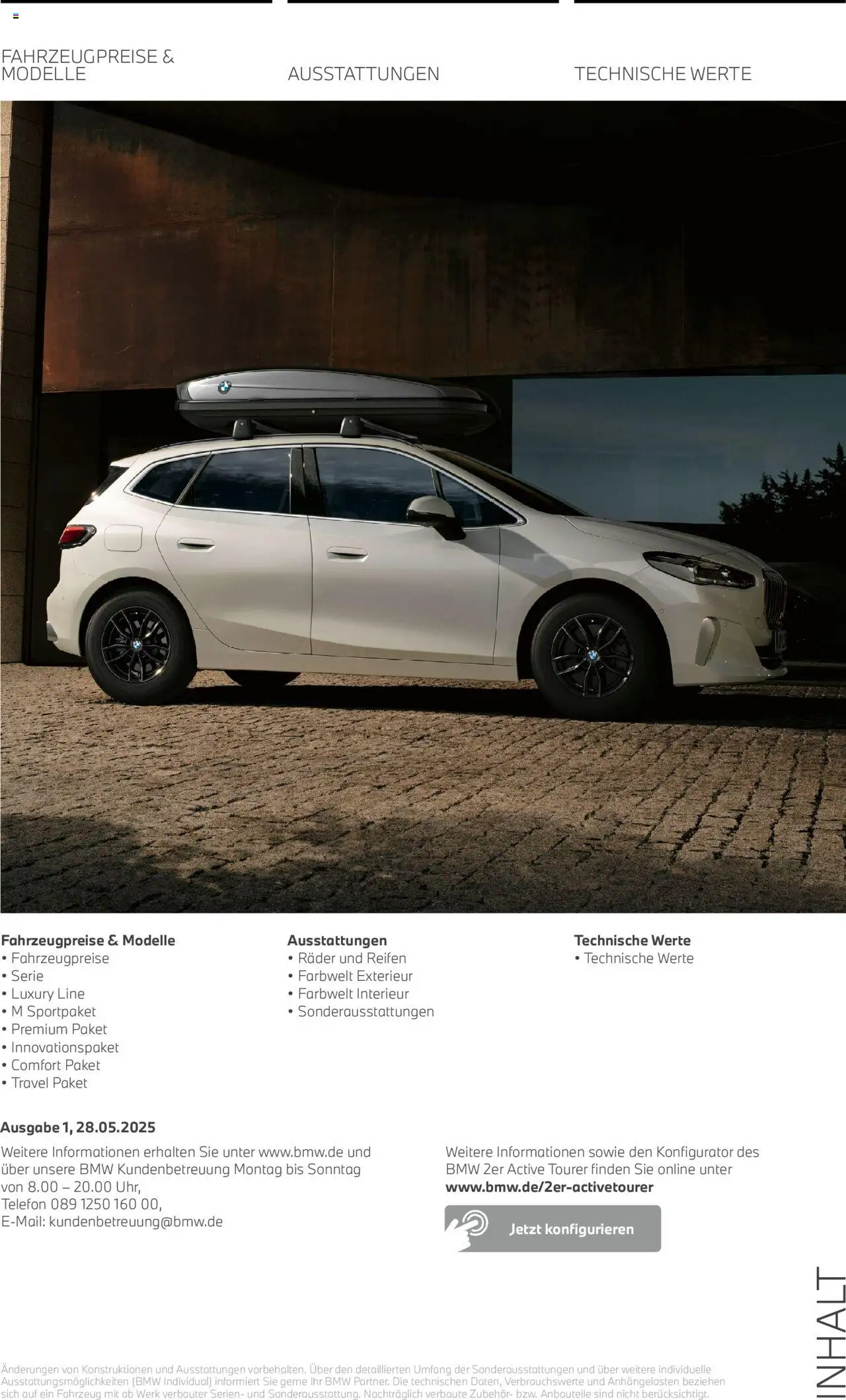 BMW 2er Active Tourer – gültig ab 01.07.2025 | Seite: 2 | Produkte: Telefon