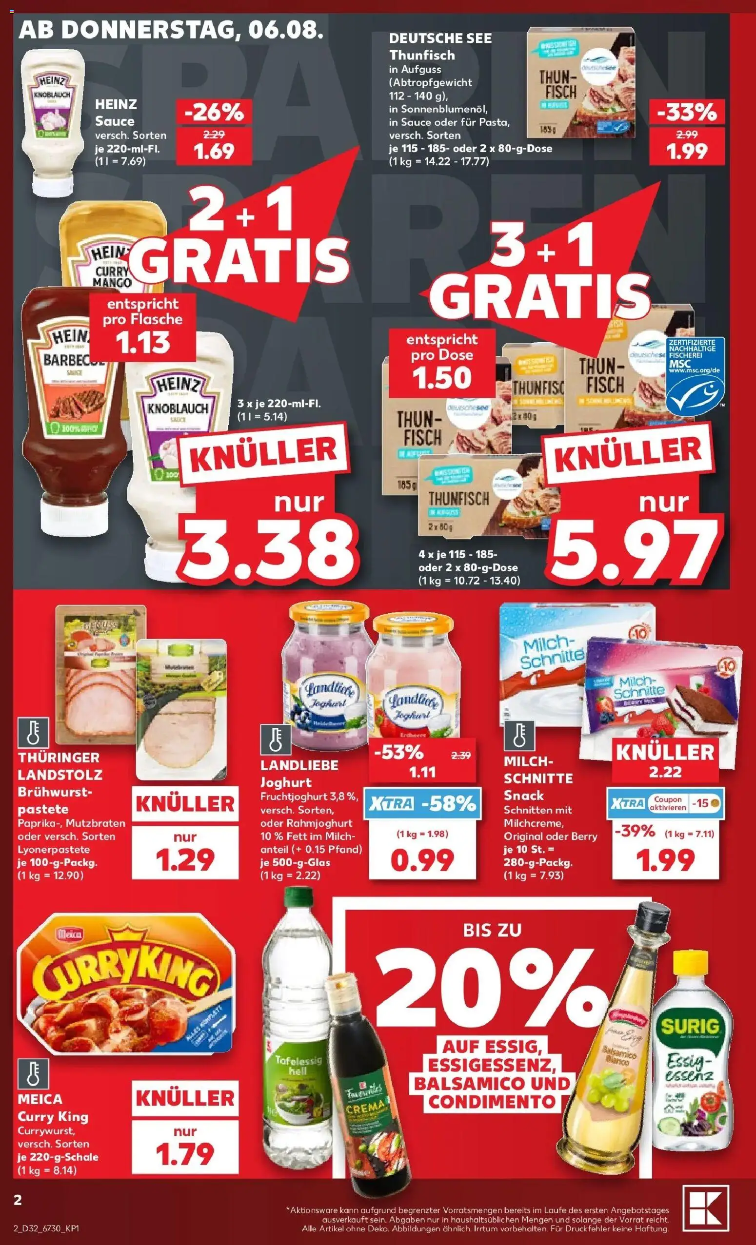 Kaufland Prospekt Borna – gültig ab 03.08.2026 | Seite: 11 | Produkte: Thunfisch, Meica, Mango, Knoblauch