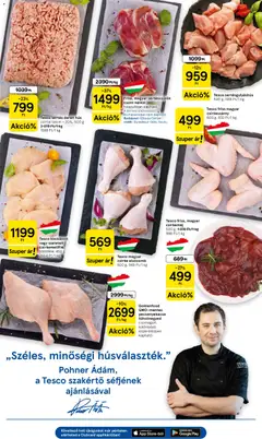 Tesco aktuális akciós újság - amely érvényes a következő dátumtól: 2026.08.06. | Oldal: 3 | Termékek: Hús, Pecsenyekacsa, Csirkemáj, Csirke alsócomb
