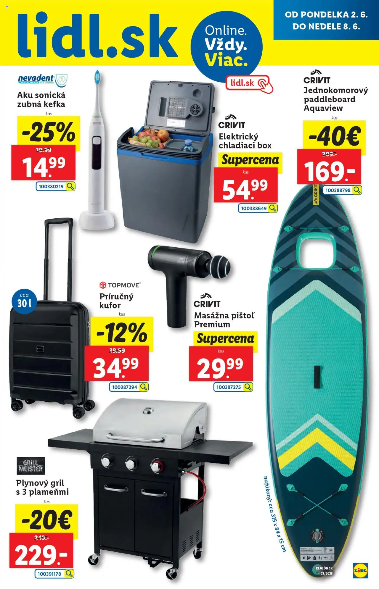 Nové Lidl akcie – leták je platný od 02.06.2025 | Strana: 71 | Produkty: Gril, Sonická zubná kefka, Zubná kefka, Chladiaci box
