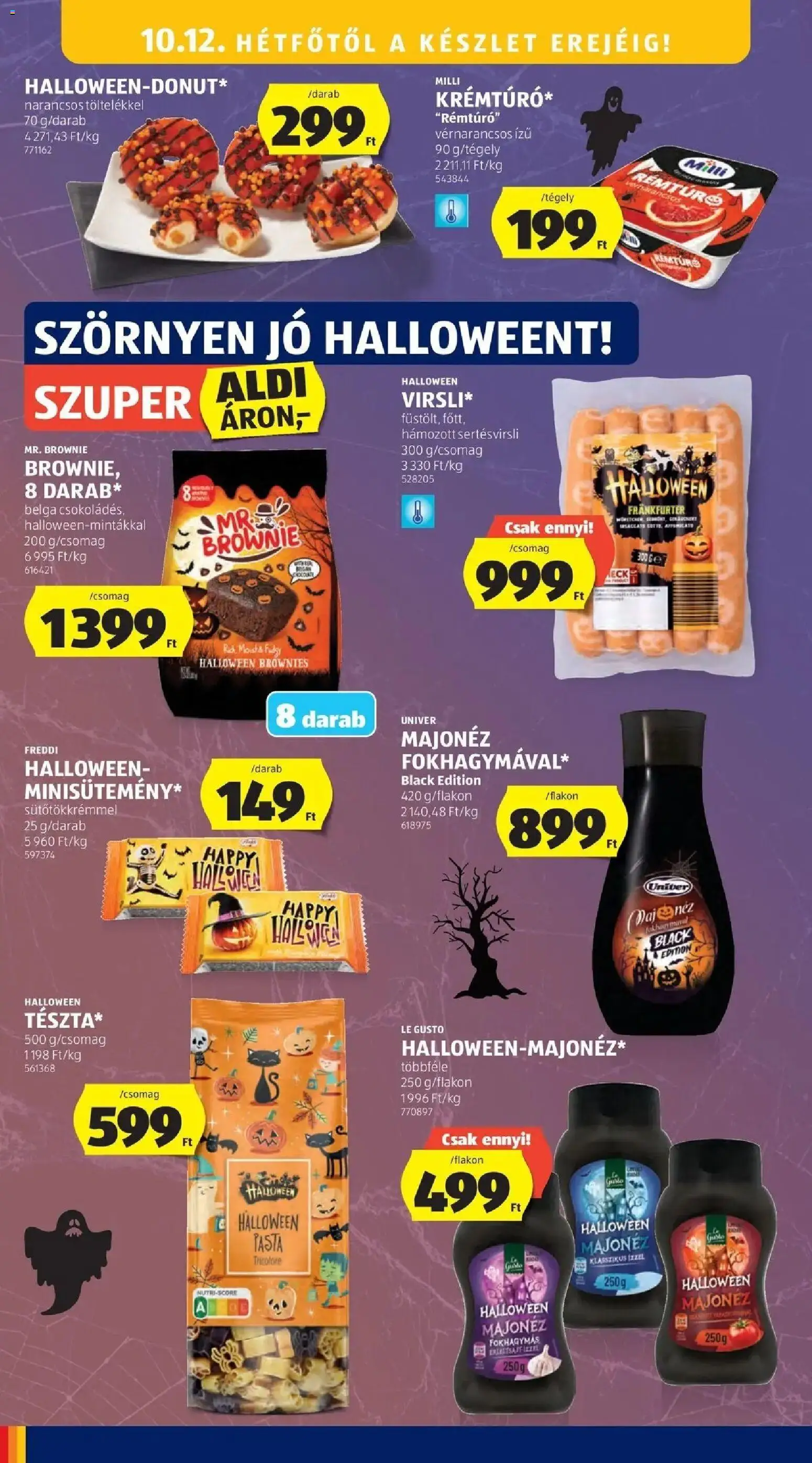 Aldi aktuális akciós újság - 2026.10.03. -tól/töl > akció, lapozható szórólap 🛍️ | Oldal: 20 | Termékek: Lé, Univer, Brownie, Majonéz