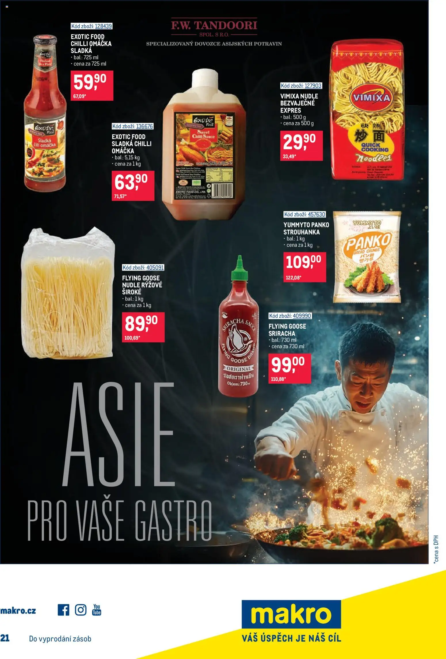 Makro leták - Gastronomie od 23.09.2026 | Strana: 27 | Produkty: Sriracha, Chilli, Nudle, Strouhanka