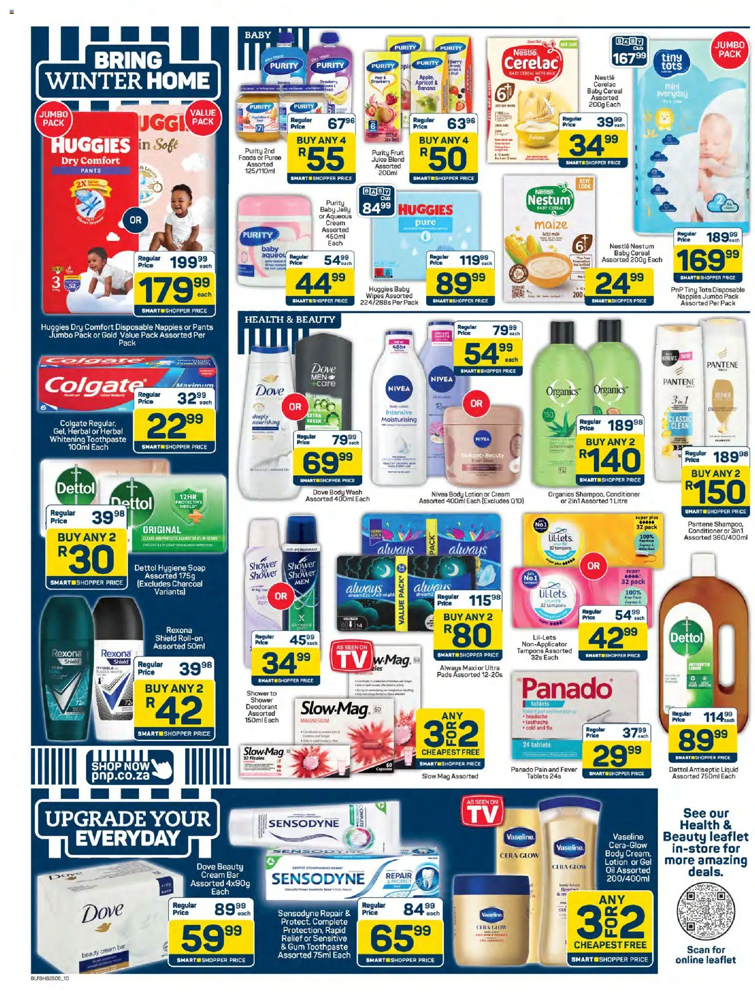 New Pick n Pay catalogue – valid from 25.05.2026 | Page: 10 | Products: Pads, Oil, Deodorant, Antiperspirant