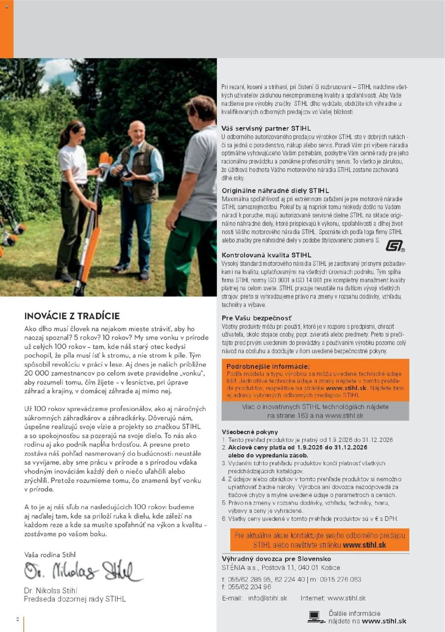 Nové STIHL akcie – leták je platný od 19.08.2026 | Strana: 2 | Produkty: Píla, Náradie