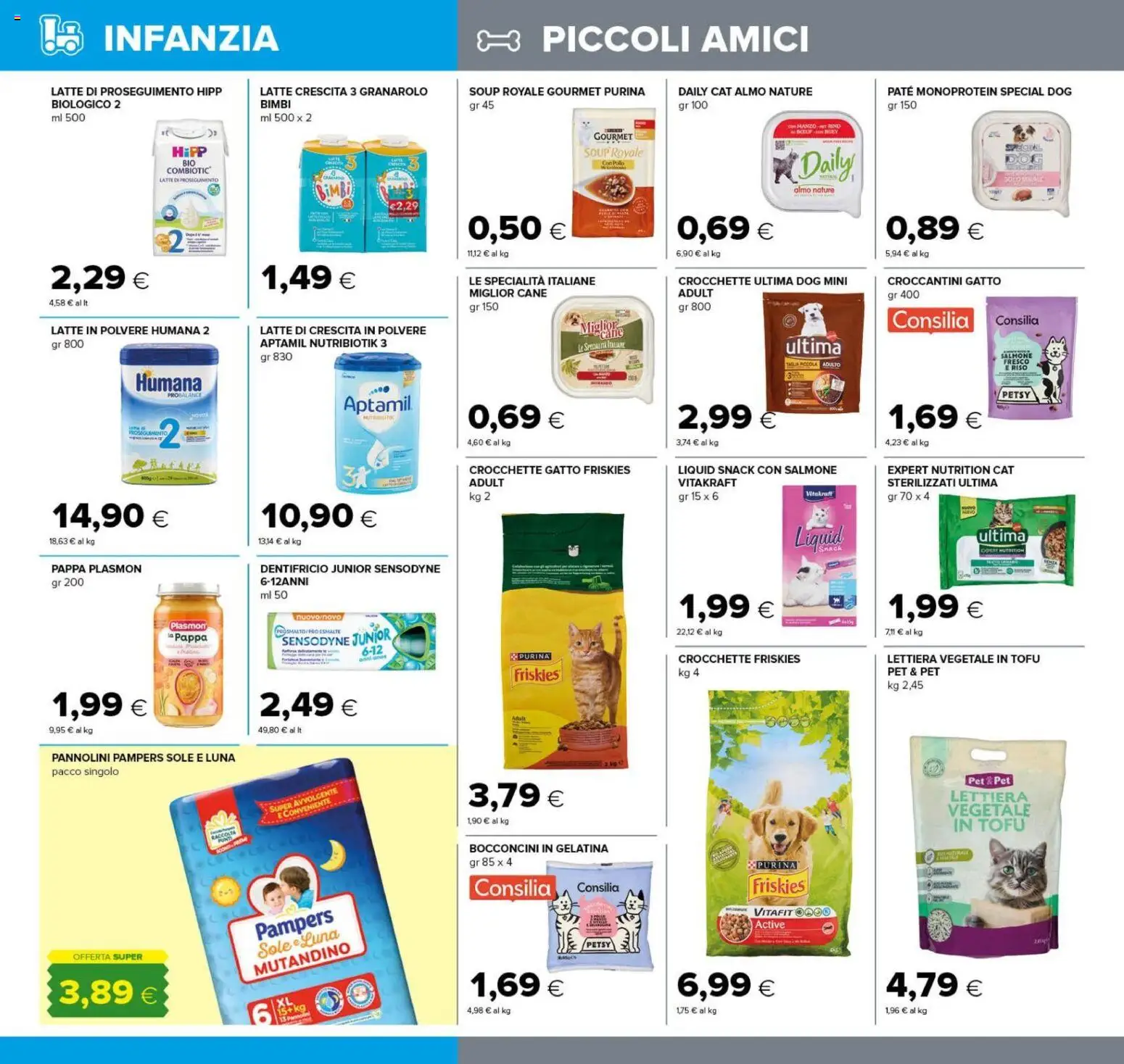 Volantino Oasi del 25/09/2026 | Pagina: 20 | Prodotti: Dentifricio, Riso, Latte, Crocchette