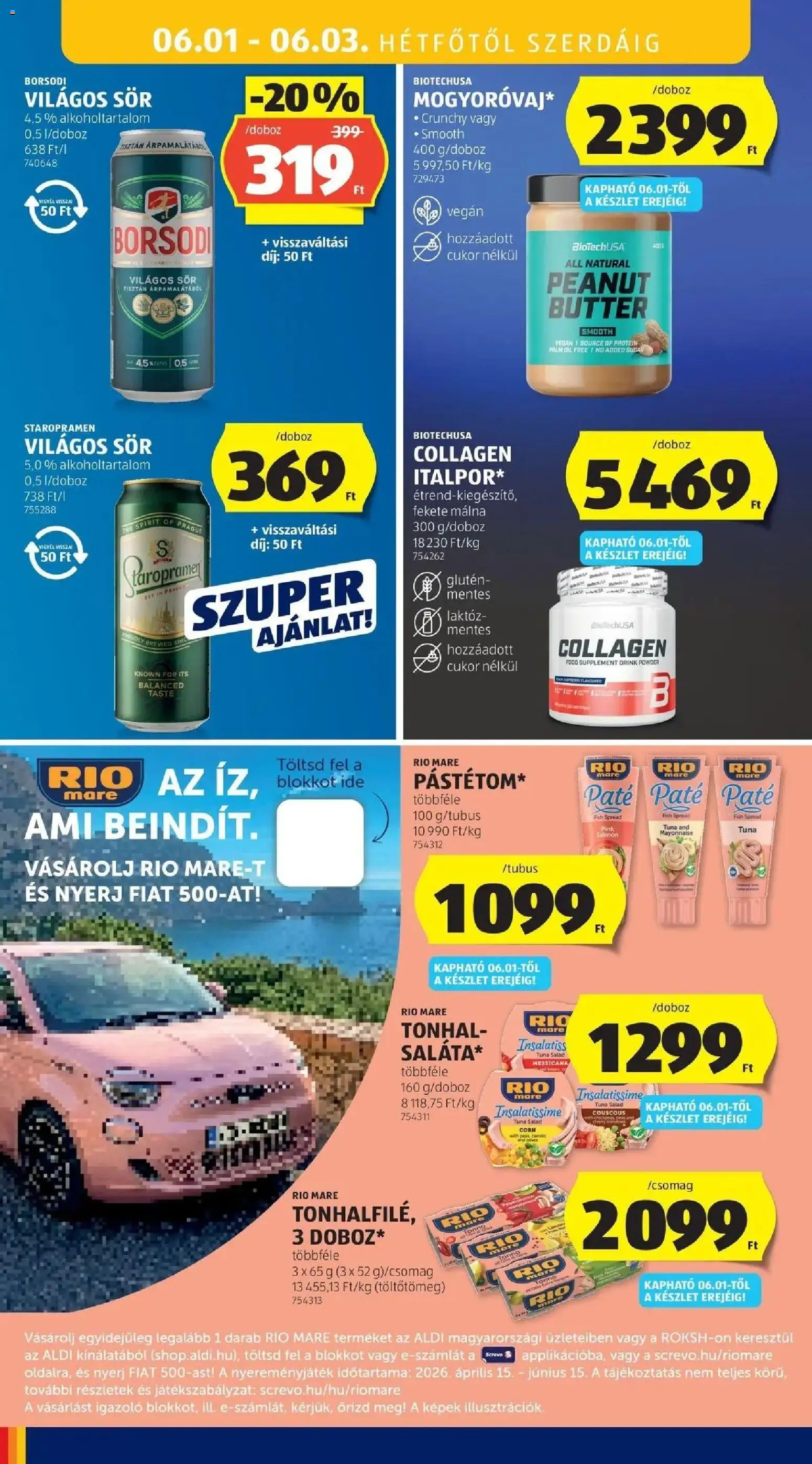 Aldi akciós ujság - amely érvényes a következő dátumtól: 28.05.2026 | Oldal: 42 | Termékek: Protein, Doboz, Sör, Vegán