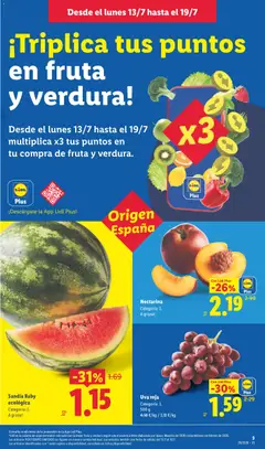 Vista previa Sandía Baby ecológica, Sandía Baby ecológica A granel válido desde el 13/07/2026 | Página: 3