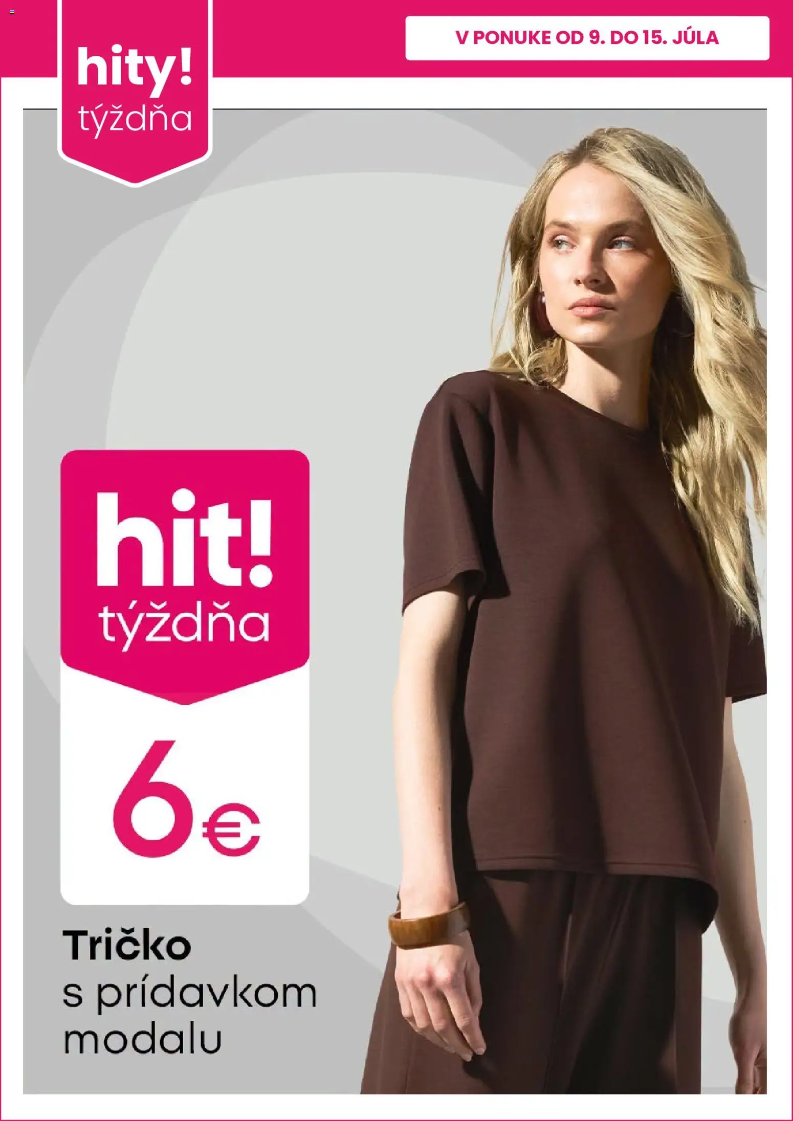 Nové Pepco akcie – leták je platný od 09.07.2026 | Strana: 3 | Produkty: Tričko