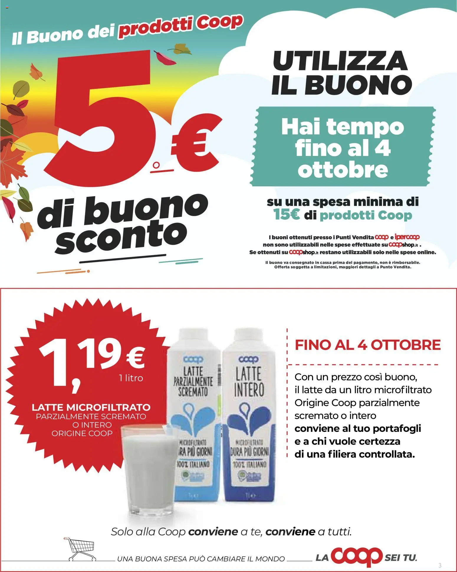 Volantino Ipercoop del 01/10/2026 | Pagina: 3 | Prodotti: Latte