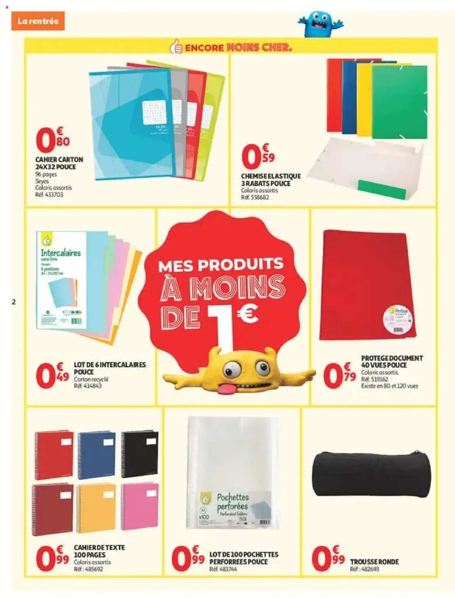 {H1} | Page: 2 | Produits: Notebook, Chemise