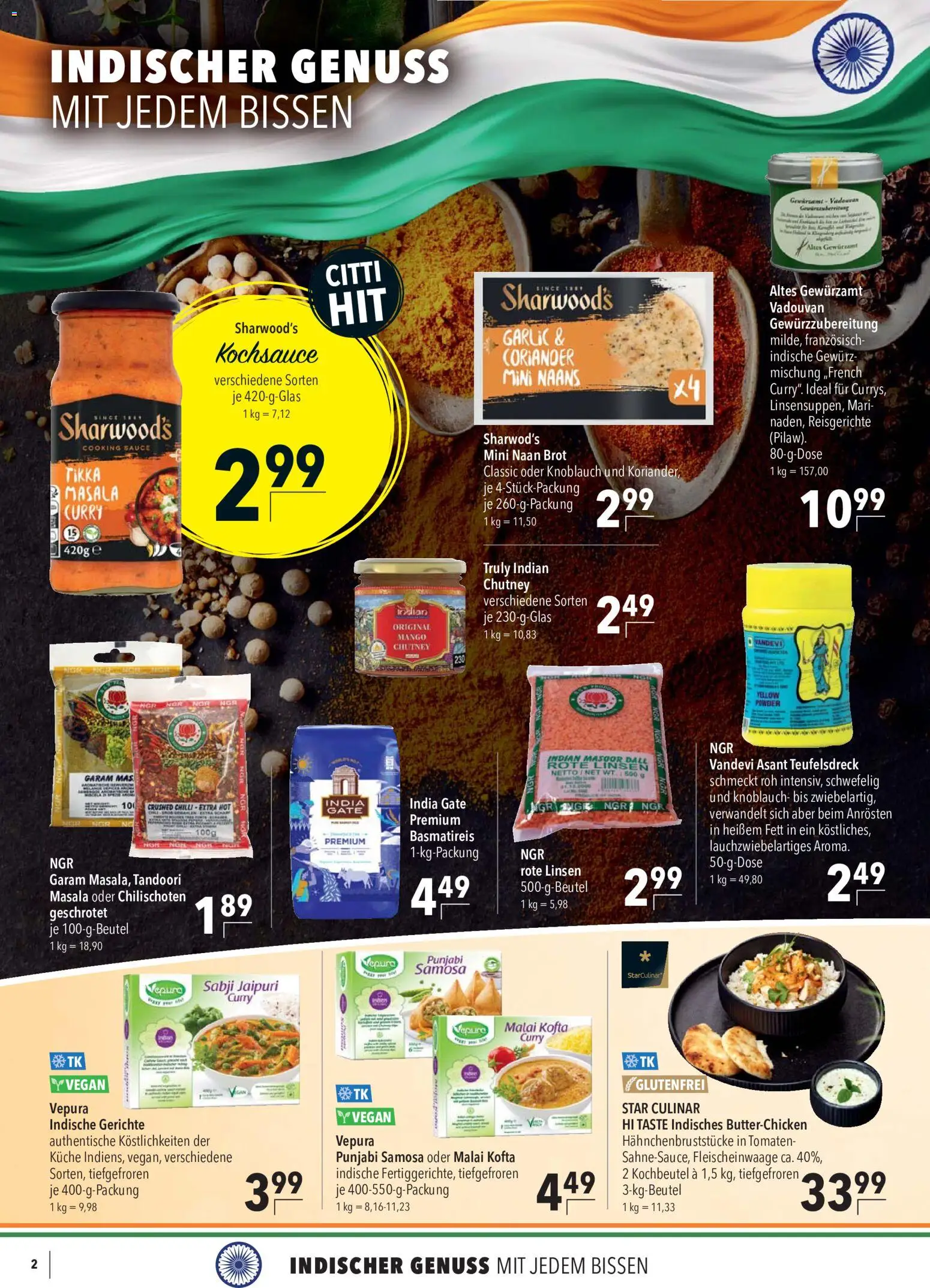 CITTI Markt Prospekt – gültig ab 05.08.2026 | Seite: 2 | Produkte: Basmatireis, Tomaten, Mango, Brot