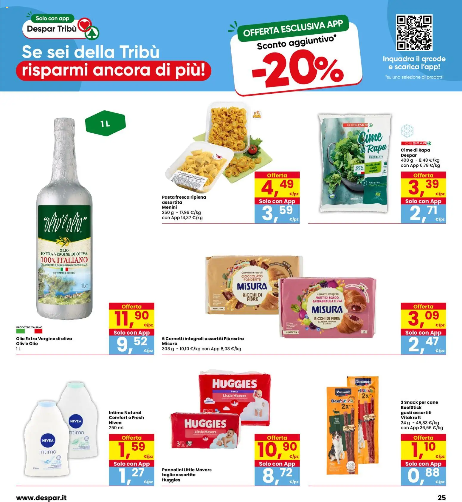 Volantino Eurospar del 08/10/2026 | Pagina: 25 | Prodotti: Cioccolato, Cereali, Olio, Uva