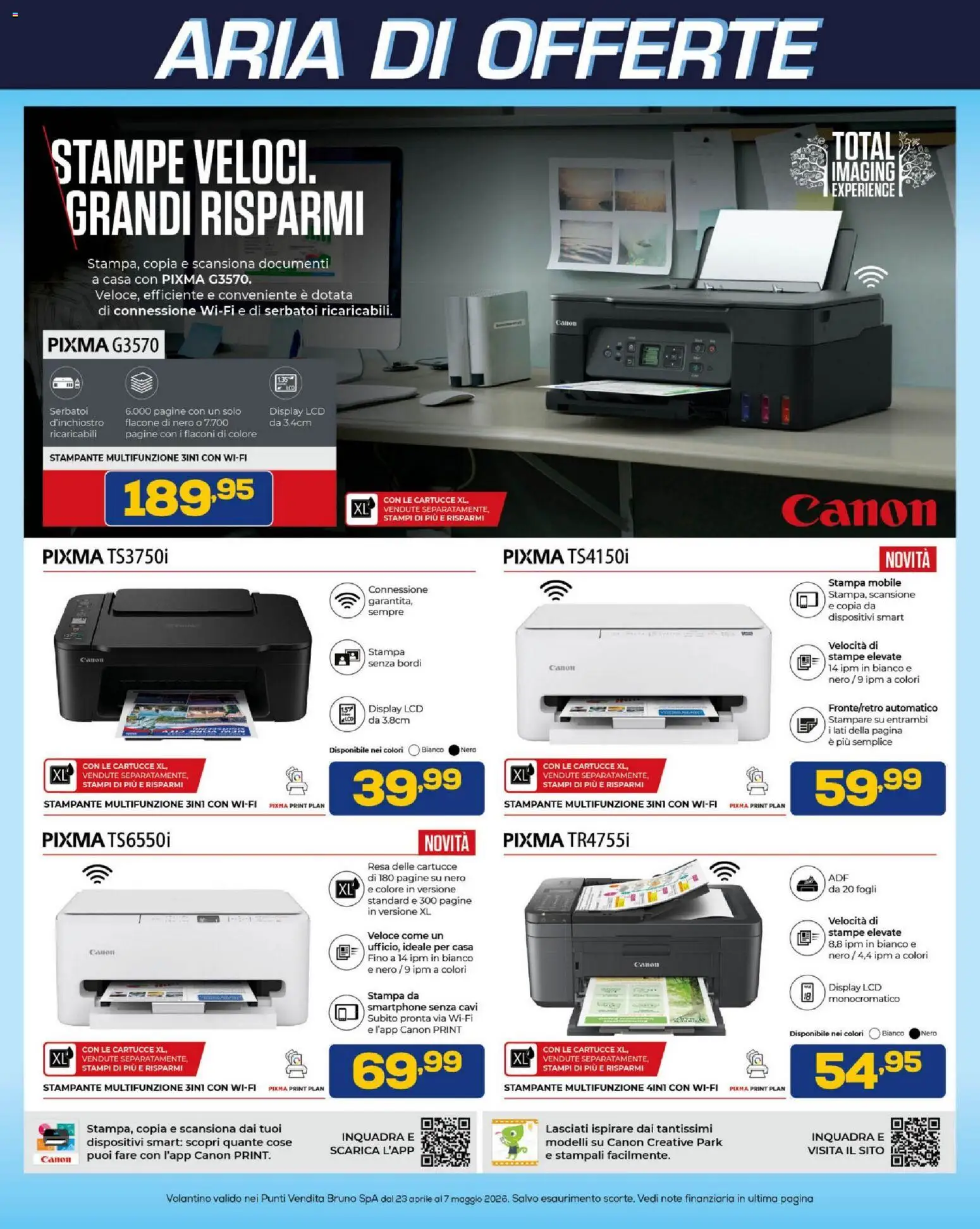 Volantino BRUNO del 23.04.2026 | Pagina: 19 | Prodotti: Mobile, Smartphone, Stampante, Stampa