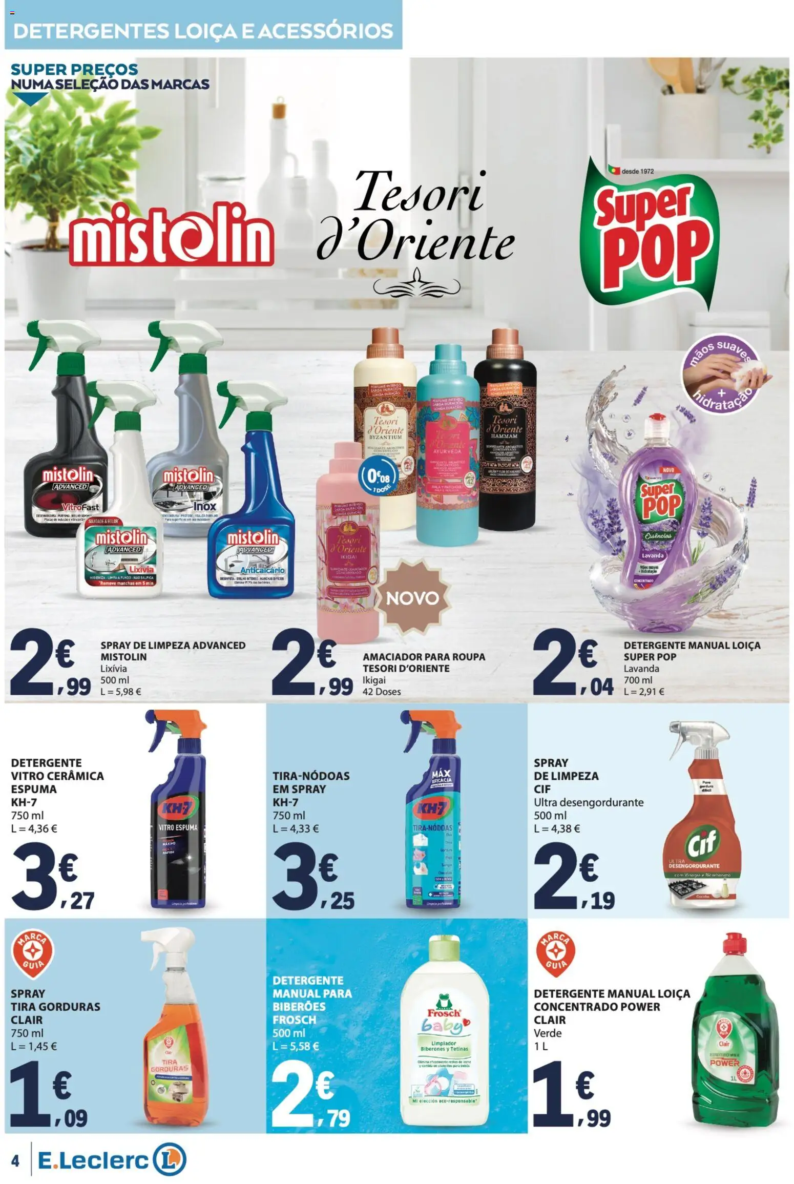 E.Leclerc folheto Especial Limpeza do Lar │ válido de 09.06.2026 | Página: 4 | Produtos: Vinagre, Detergente