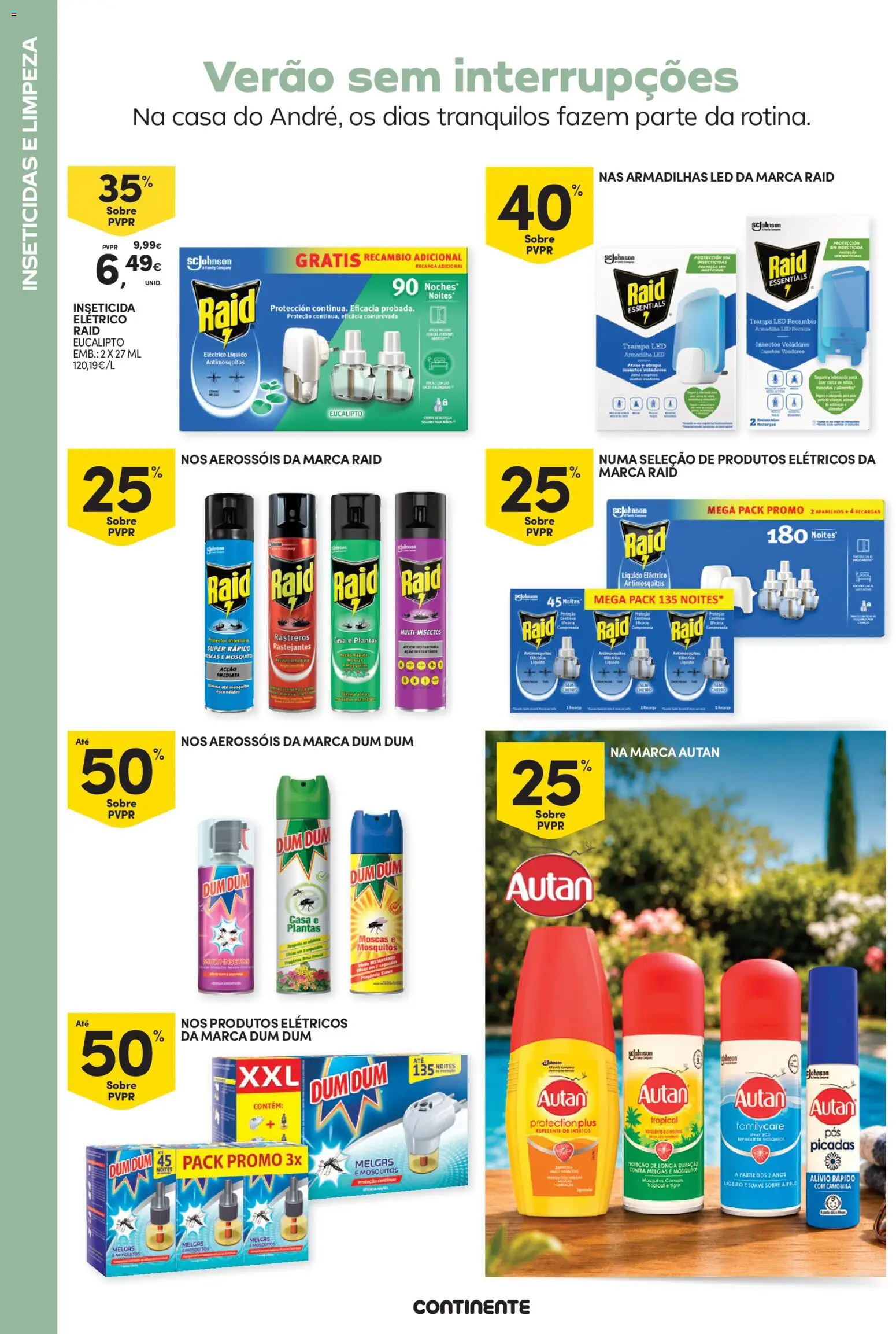 Continente - Férias de Verão  Abre espaço para a distração │ válido de 23/06/2026 | Página: 22 | Produtos: Inseticida, Repelente