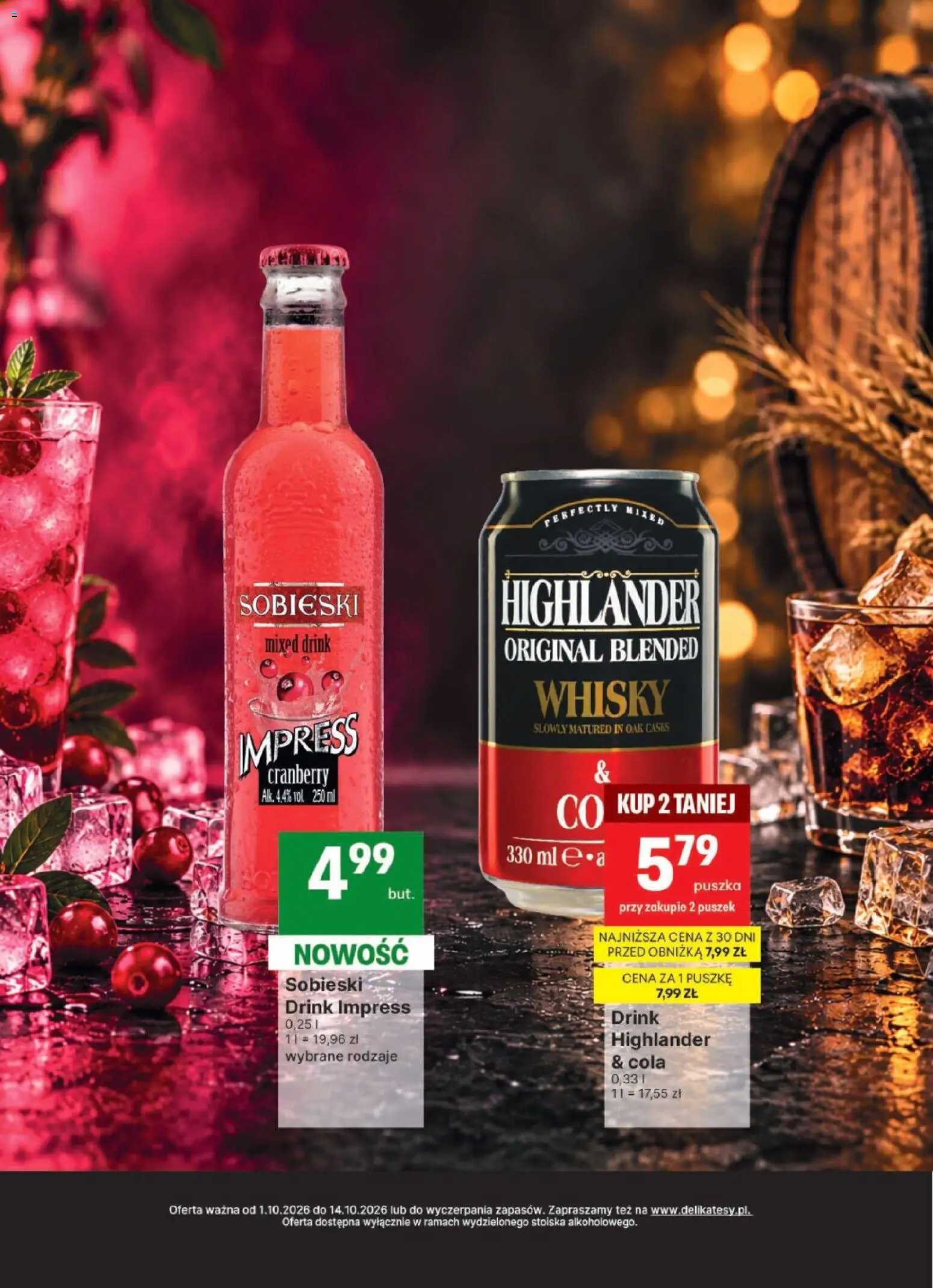 Delikatesy Centrum gazetka - DeliBarek od 01.10.2026 | Strona: 7 | Produkty: Blended whisky, Whisky