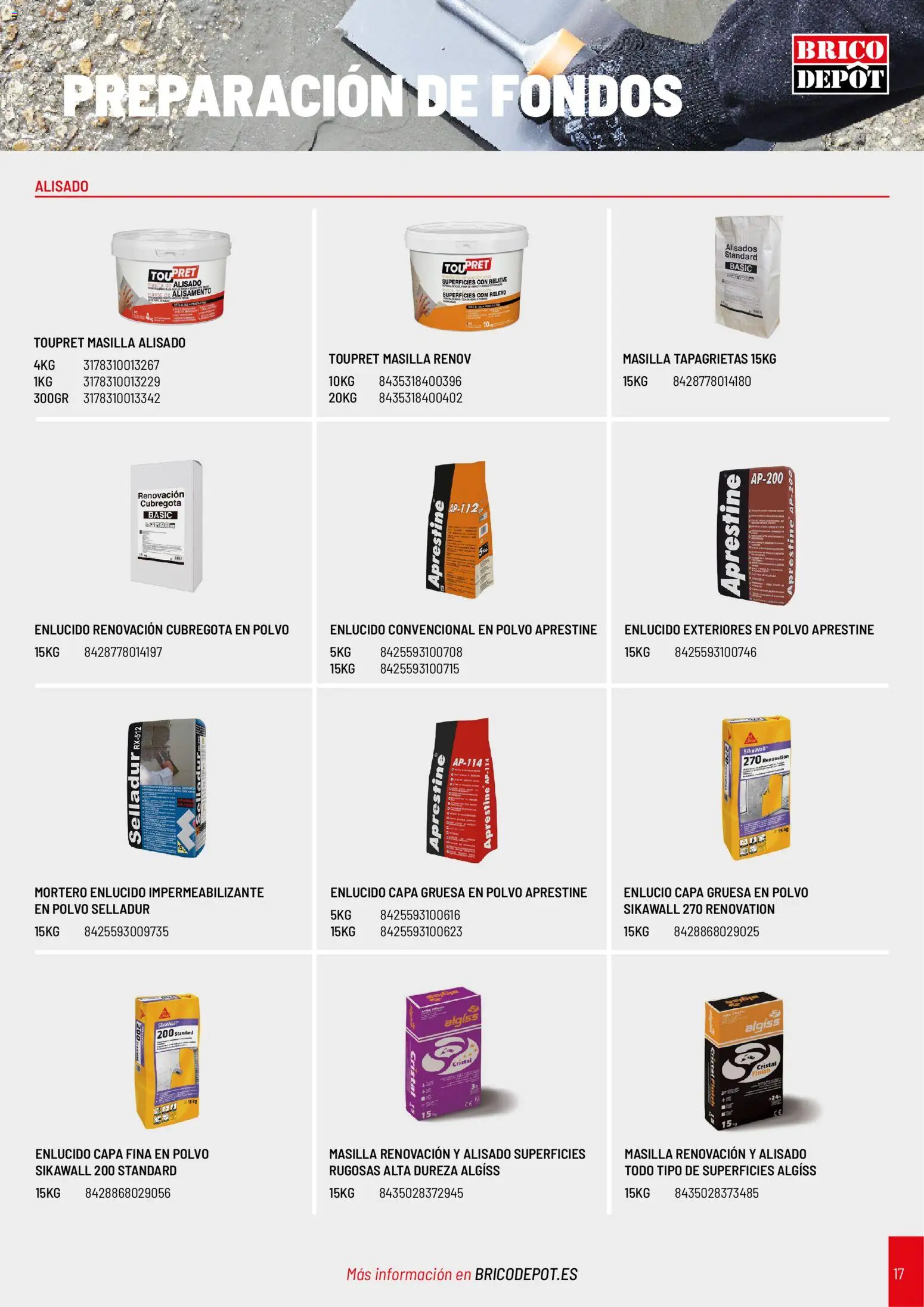 Brico Depôt Construcción │ válido desde el 20/10/2026 | Página: 17 | Productos: Polvo
