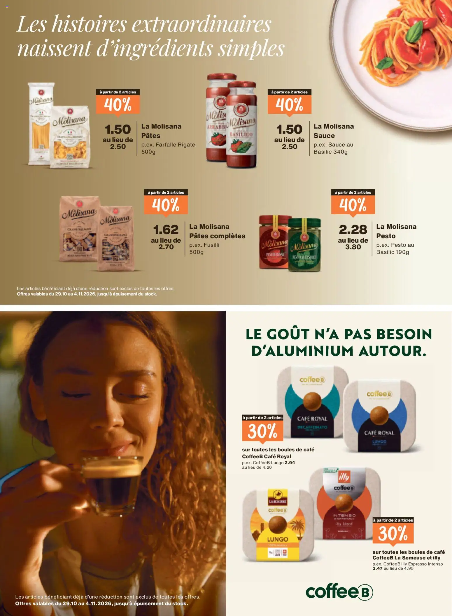 Migros aktionen Magazine FR – gültig ab 29.10.2026 | Seite: 32 | Produkte: Pasta