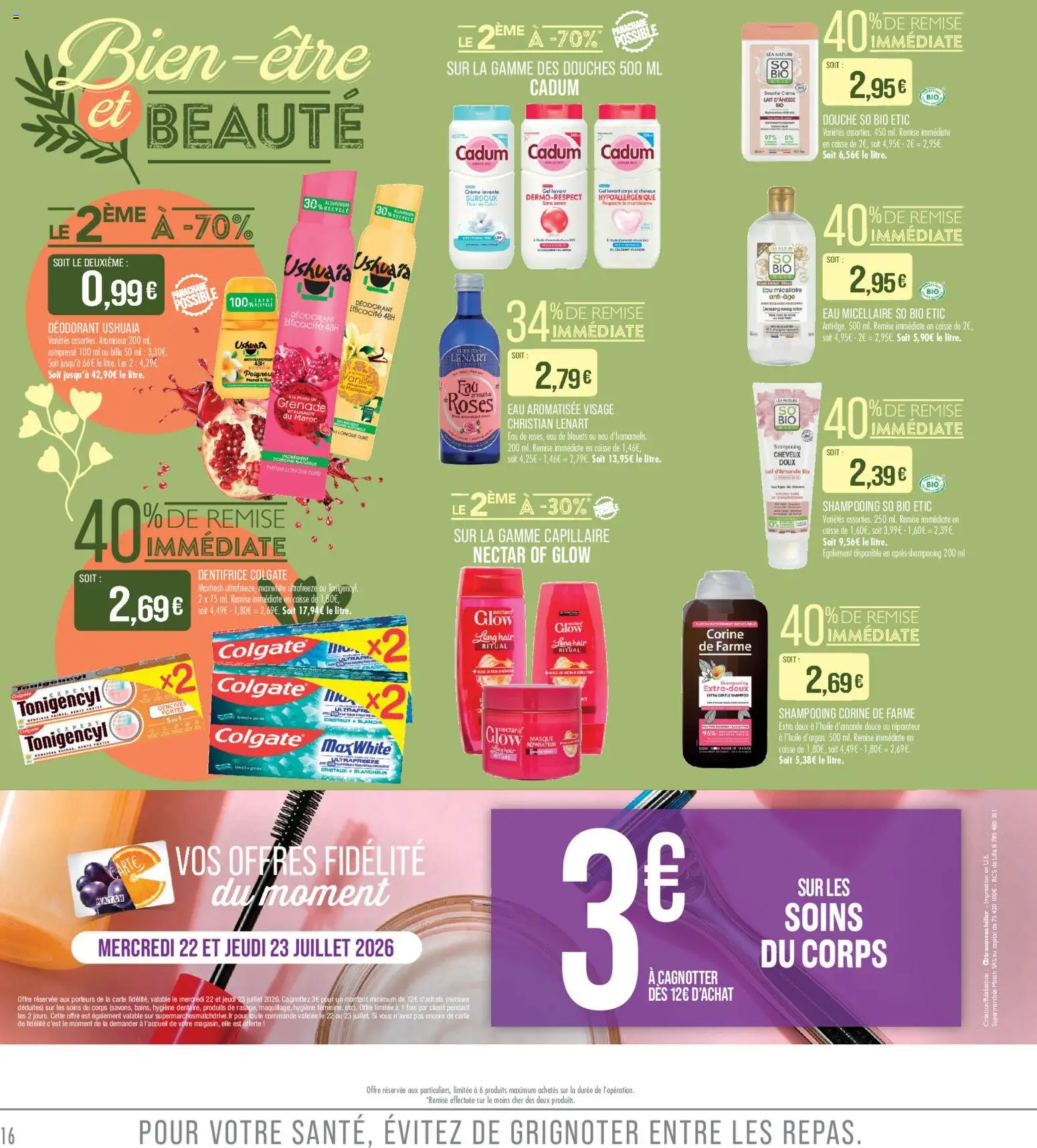 {H1} | Page: 16 | Produits: Masque, Déodorant, Dentifrice, Lait
