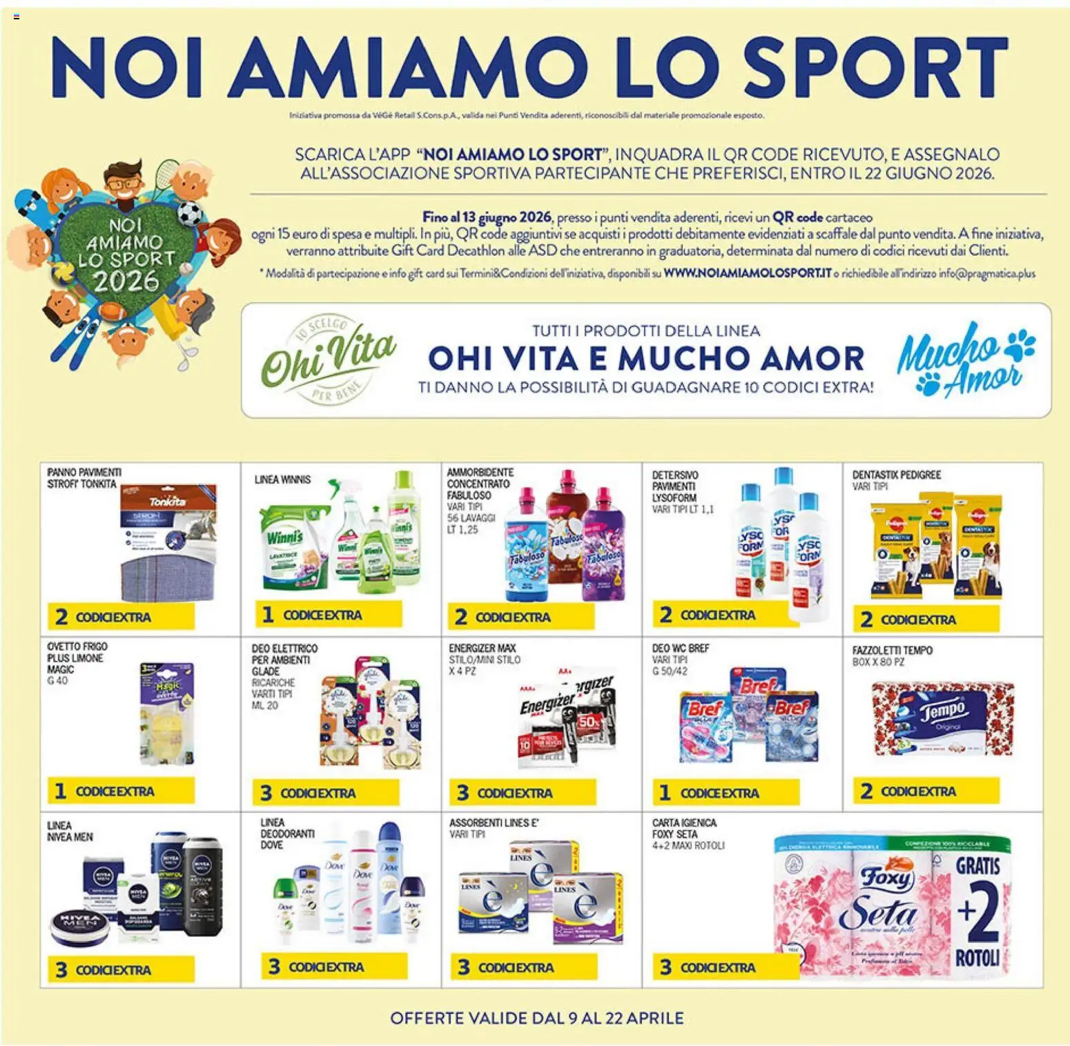 Volantino Coal del 09.04.2026 | Pagina: 26 | Prodotti: Carta igienica, Ammorbidente, Limone, WC