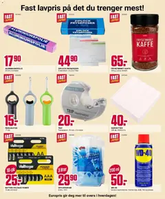 Forhåndsvisning av Europris kundeavis gyldig fra 17/08/2026 | Side: 11 | Produkter: Fryseposer, WD40, Servietter, Batteri