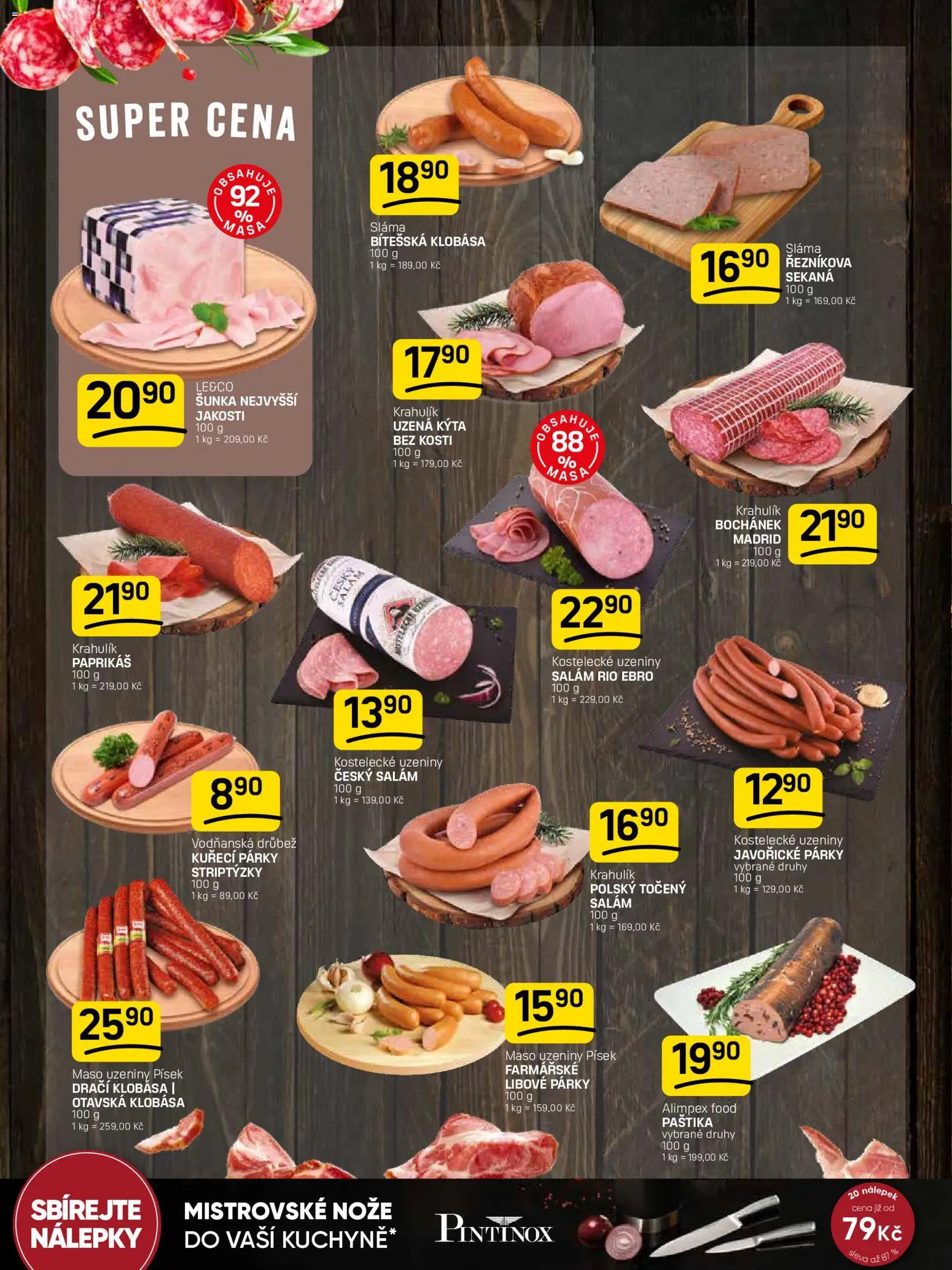 Flop leták od 15.04.2026 | Strana: 2 | Produkty: Salám, Šunka, Nože, Paštika