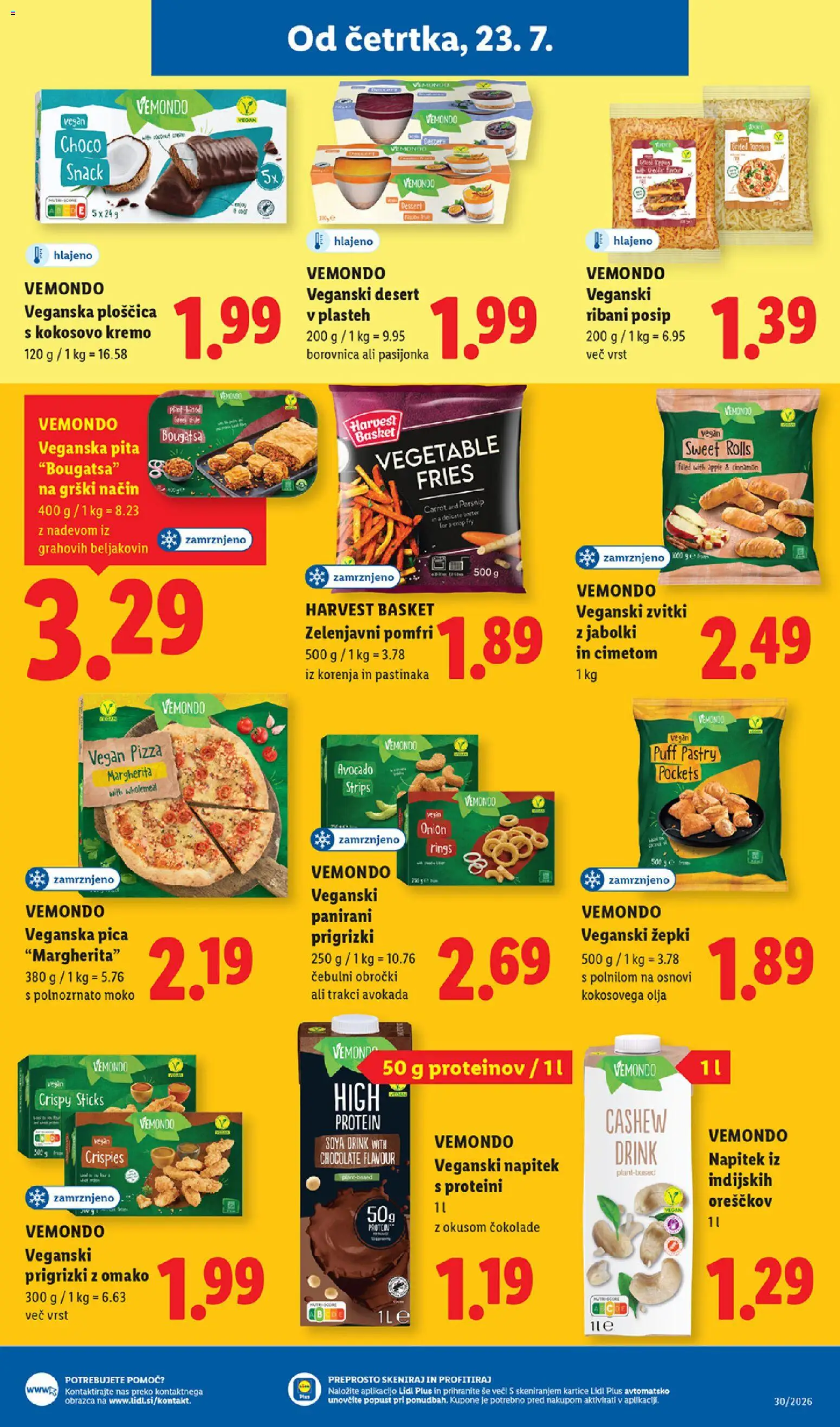Novi Lidl katalog ponudbe – veljaven od 23.07.2026 | Stran: 27 | Izdelki: Pita, Pica, Prigrizki