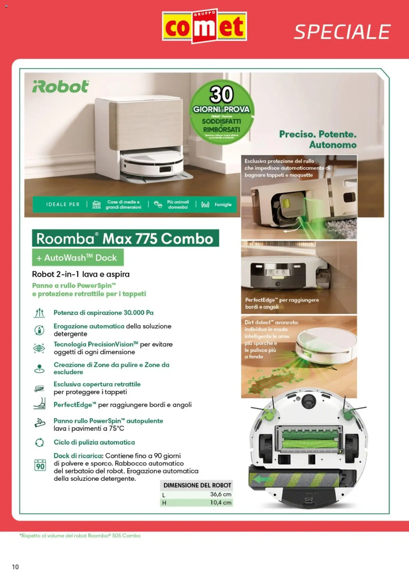 Volantino Comet del 16/10/2026 | Pagina: 10 | Prodotti: Rullo, Detergente, Robot