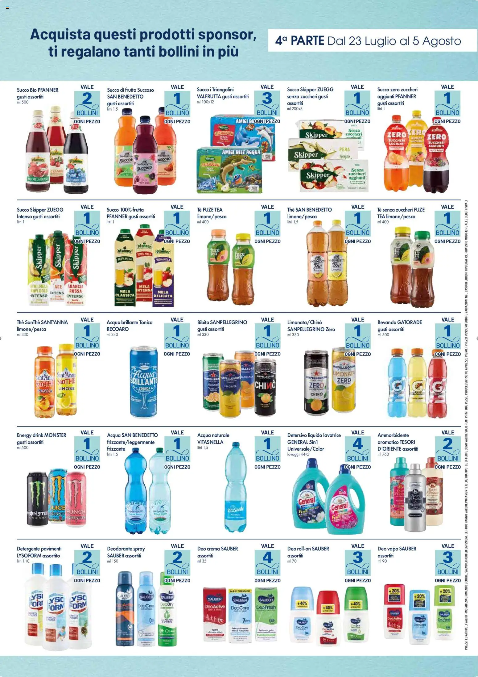 Volantino Famila del 23/07/2026 | Pagina: 11 | Prodotti: Acqua, Frutta, The, Arancia