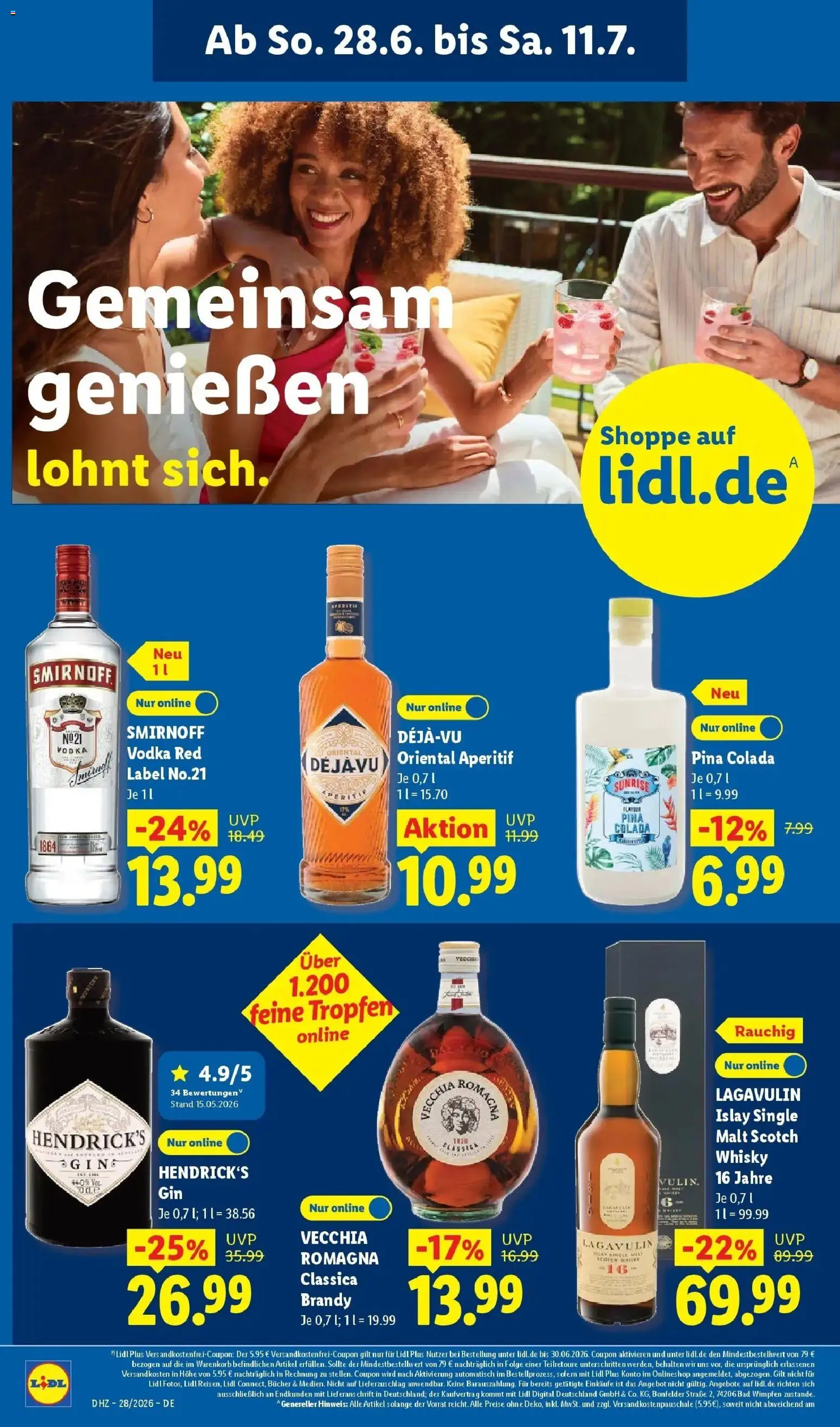 Lidl Prospekt Plettenberg – gültig ab 06.07.2026 | Seite: 20 | Produkte: Whisky, Bad, Vodka, Gin