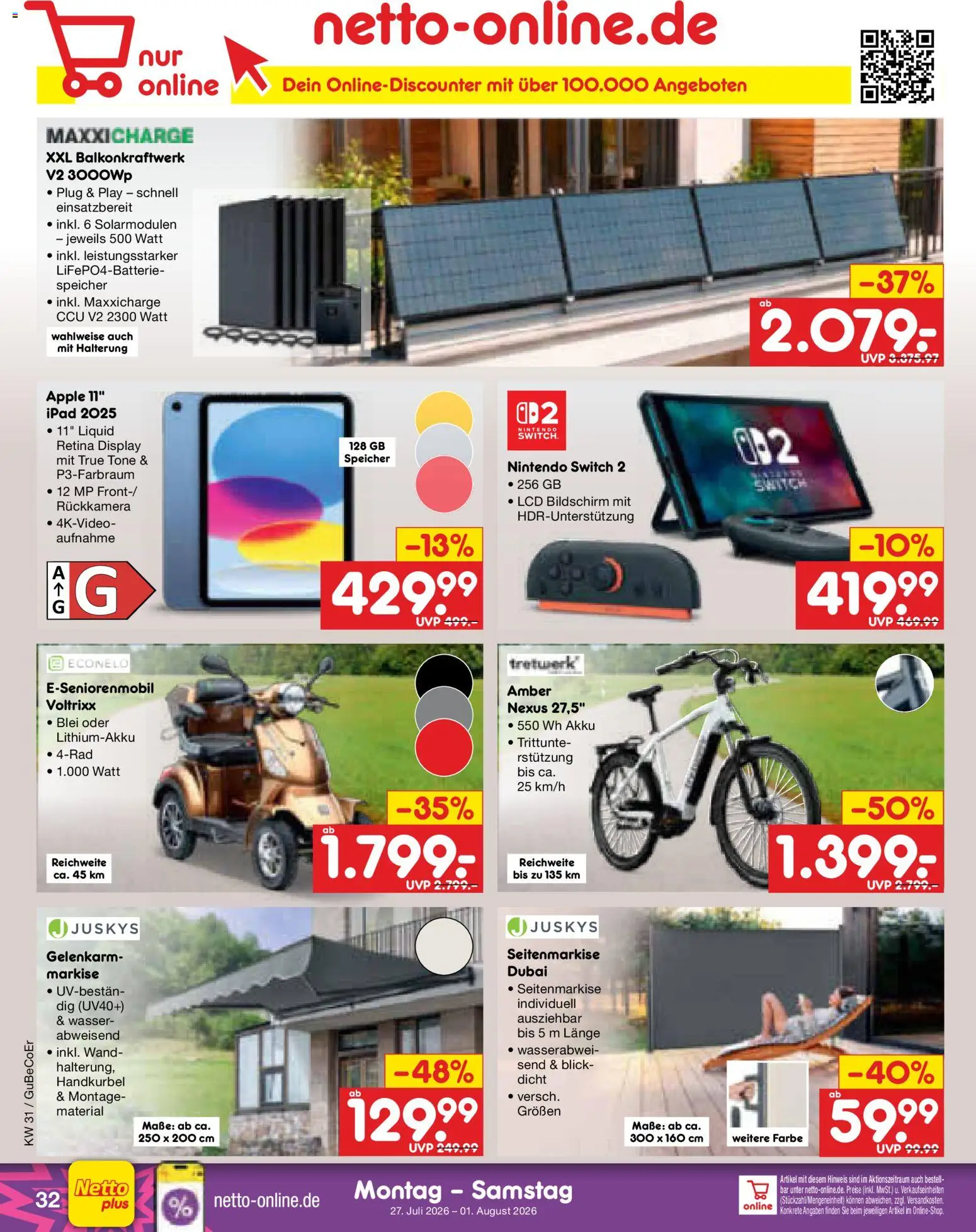 Netto Marken-Discount Prospekt – gültig ab 27.07.2026 | Seite: 49 | Produkte: Ipad, Apple, Wasser, Bildschirm