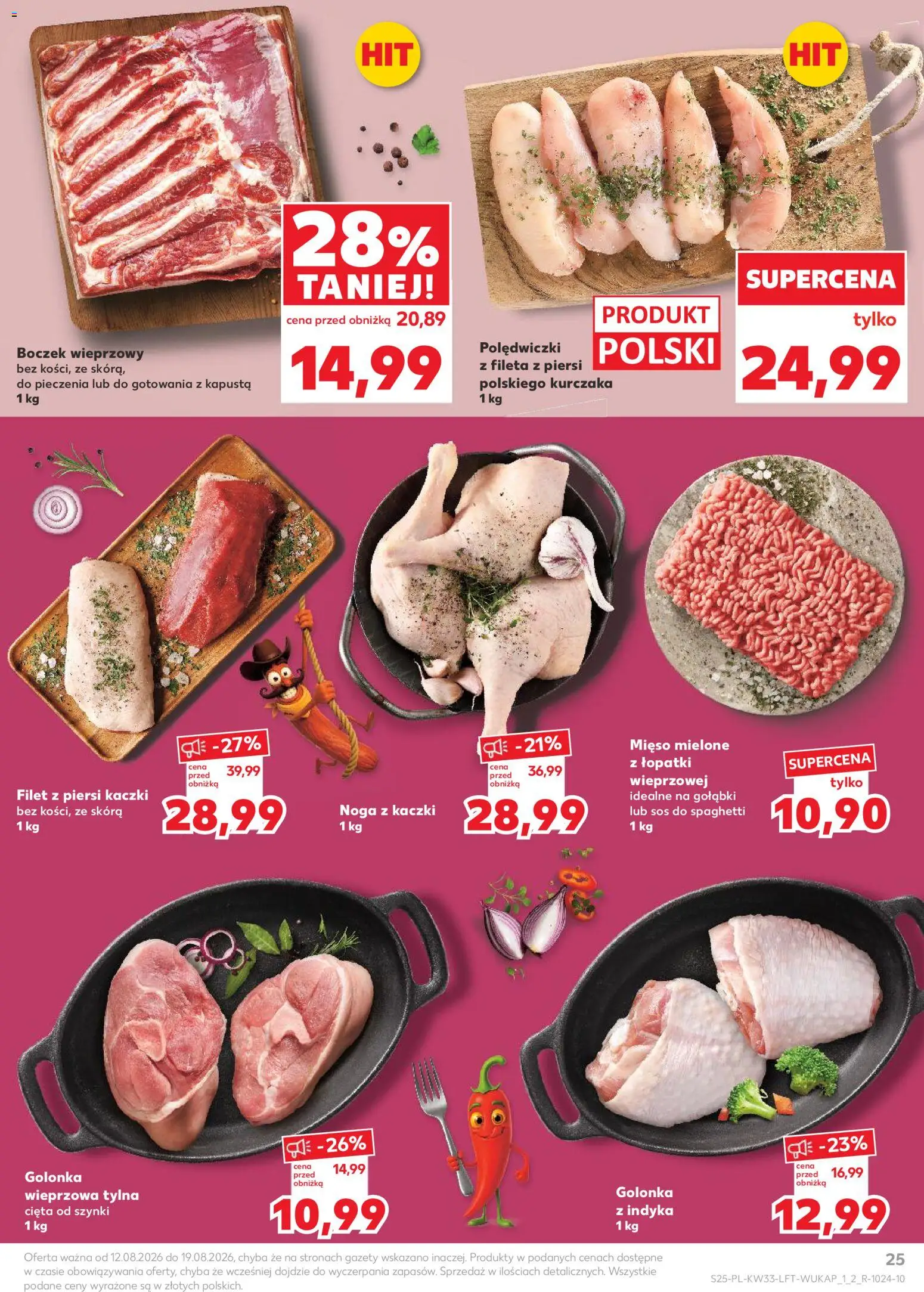 Kaufland Polsko leták od 12.08.2026 | Strana: 25 | Produkty: Kapusta, Filet