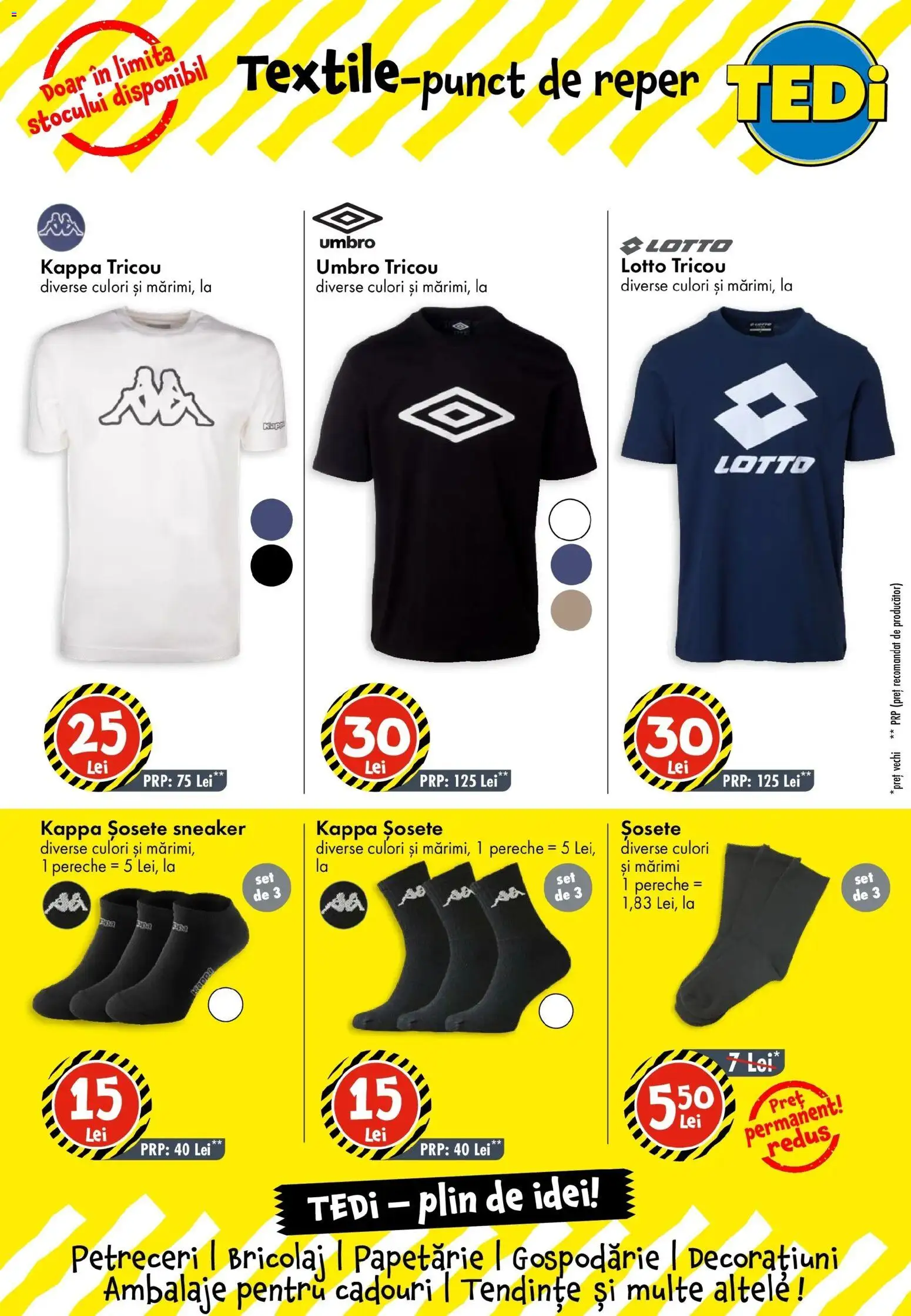 Noul catalog TEDi – valabil de la 29.03.2026 | Pagină: 2 | Produse: Tricou, Șosete
