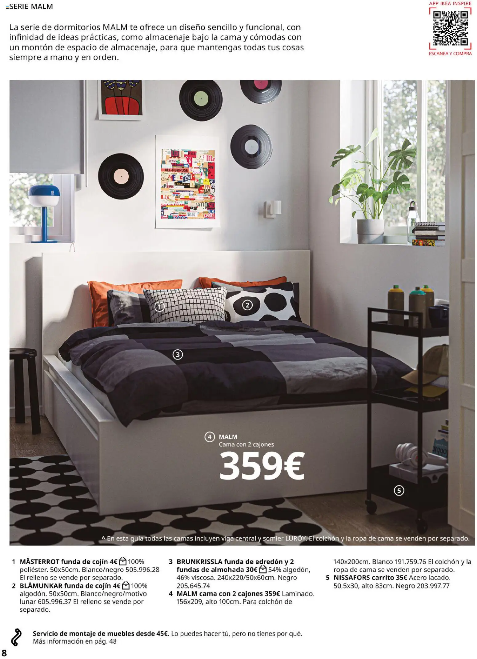 Catálogo IKEA Muebles para el dormitorio │ válido desde el 01/02/2026 | Página: 8 | Productos: Edredón, Colchon, Ropa, Ropa de cama