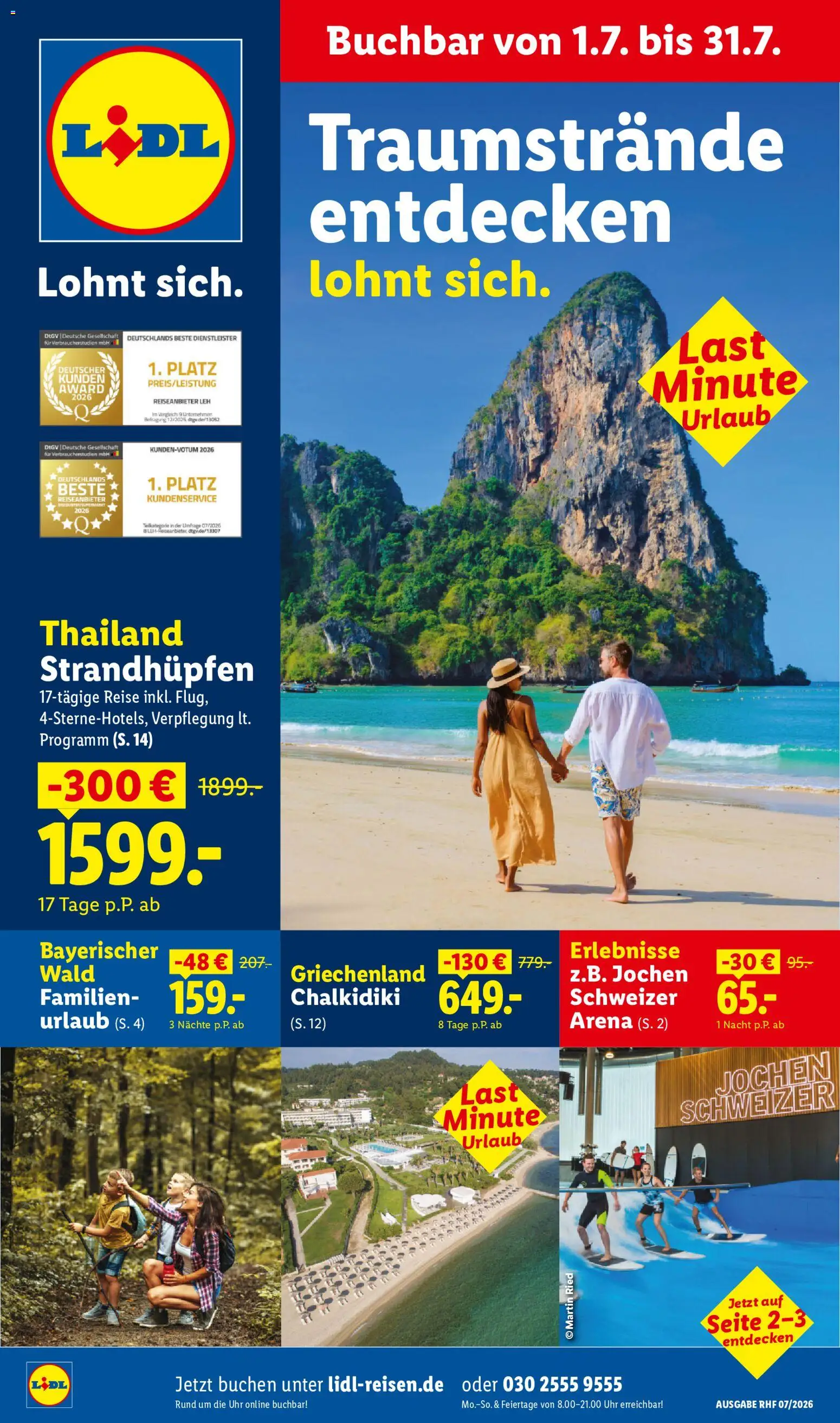 Lidl Reisen Prospekt – gültig ab 01.07.2026 | Seite: 1