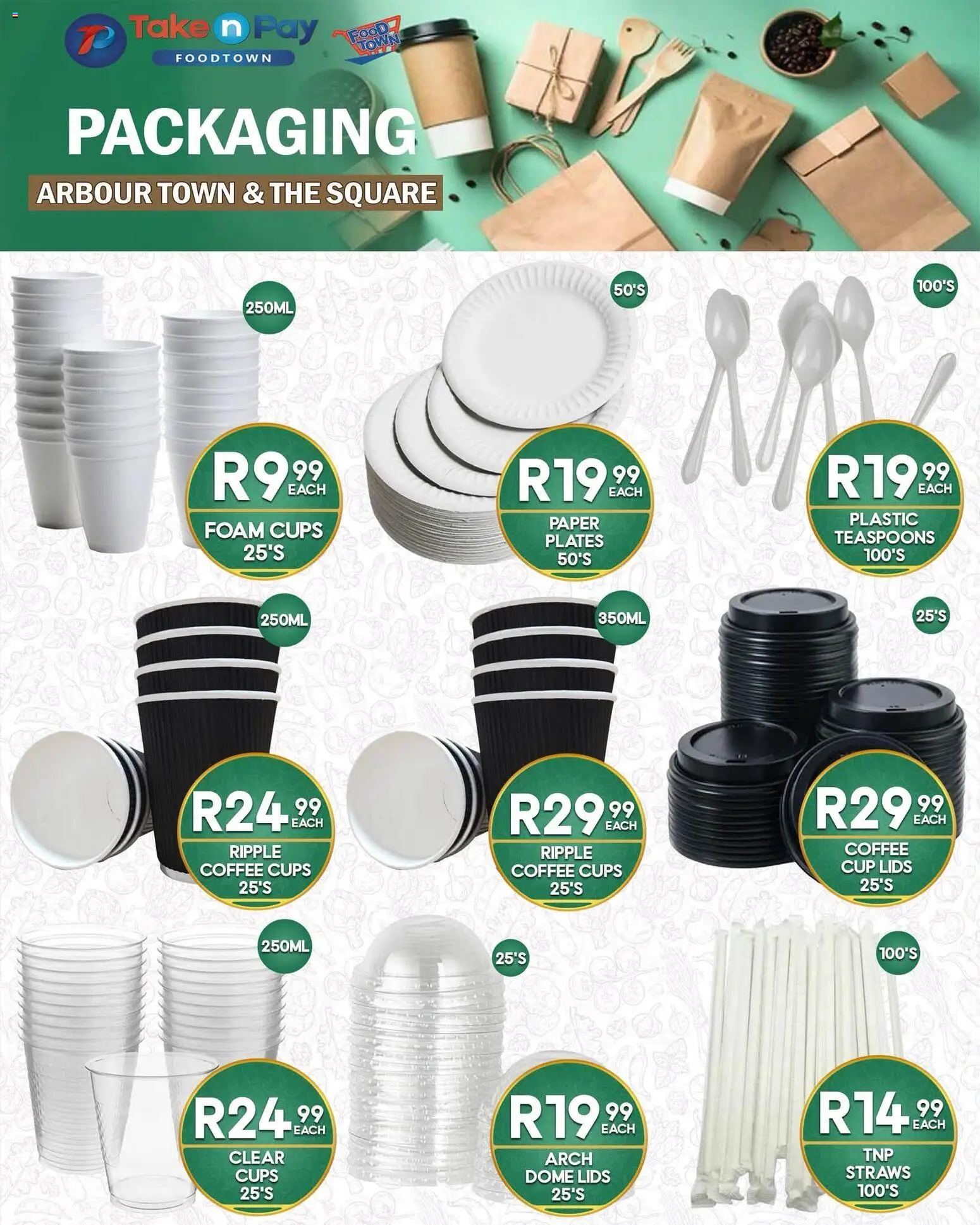 New Take n Pay catalogue – valid from 21/09/2026 | Page: 8 | Products: Lids, Foam, Paper, Coffee cups