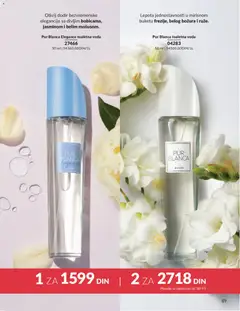 Pur Blanca Elegance toaletna voda, Toaletna voda sa divljim bobicama, jasminom i belim mošusom. 50 ml - pregled AVON kataloga - važi od 01.05.2026 | Strana: 89 | Proizvode: Toaletna voda, Voda