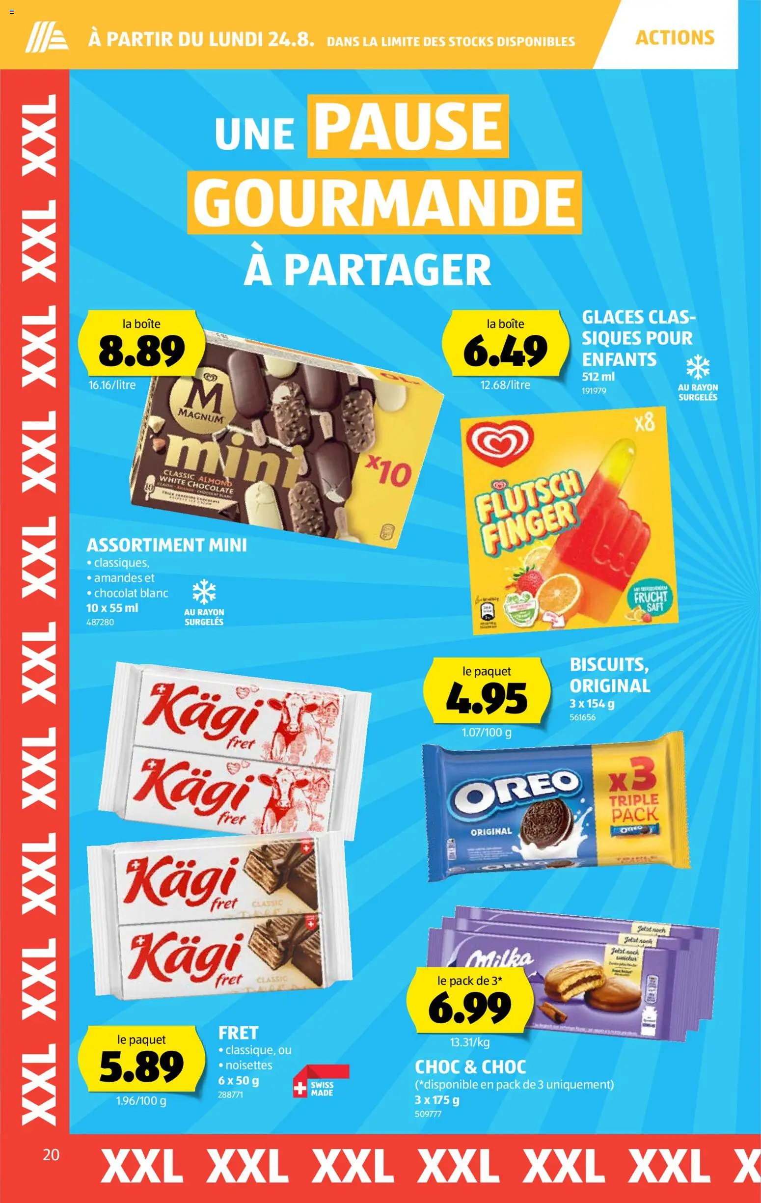 Aldi aktionen FR – gültig ab 20.08.2026 | Seite: 20 | Produkte: Magnum, Saft