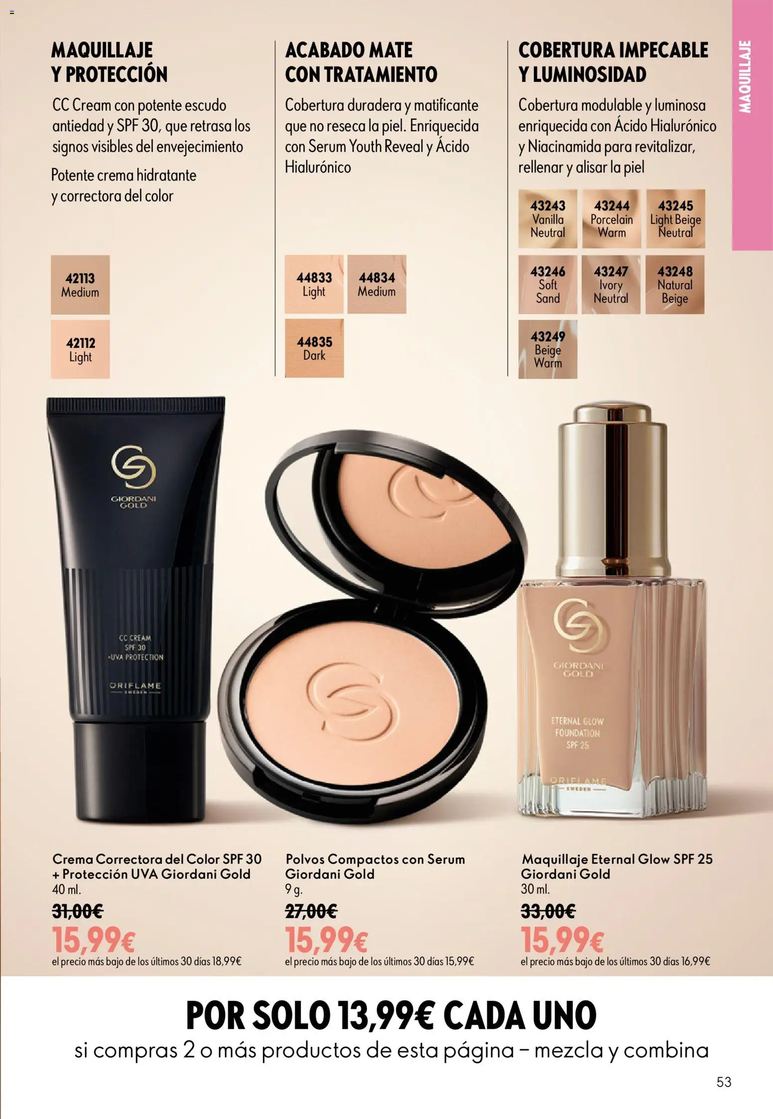 Oriflame - Catálogo Campaña 11 │ válido desde el 05/08/2026 | Página: 53 | Productos: Sérum, Crema, Crema hidratante, CC cream