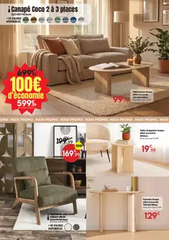 Maxi Bazar - Prévisualisation de Maxi Bazar catalogue valide à partir de 01.06.2026 | Page: 6 | Produits: Canapé, Fauteuil, Table basse, Table