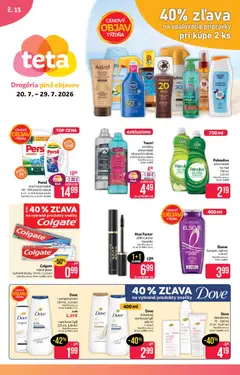 Teta drogerie leták platný od 20.07.2026