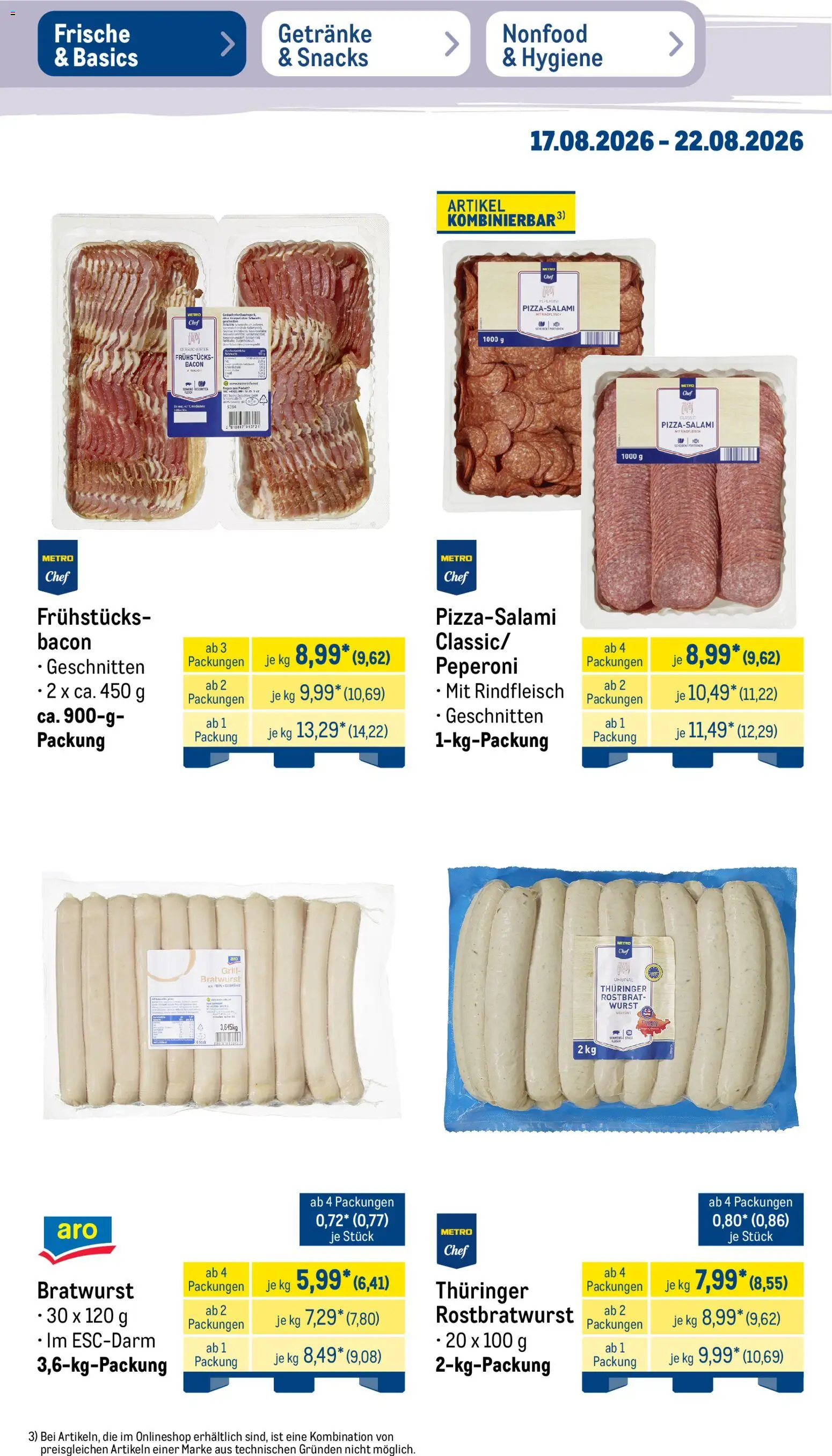 Metro Prospekt – gültig ab 17.08.2026 | Seite: 11 | Produkte: Grill, Bratwurst, Wurst, Rindfleisch